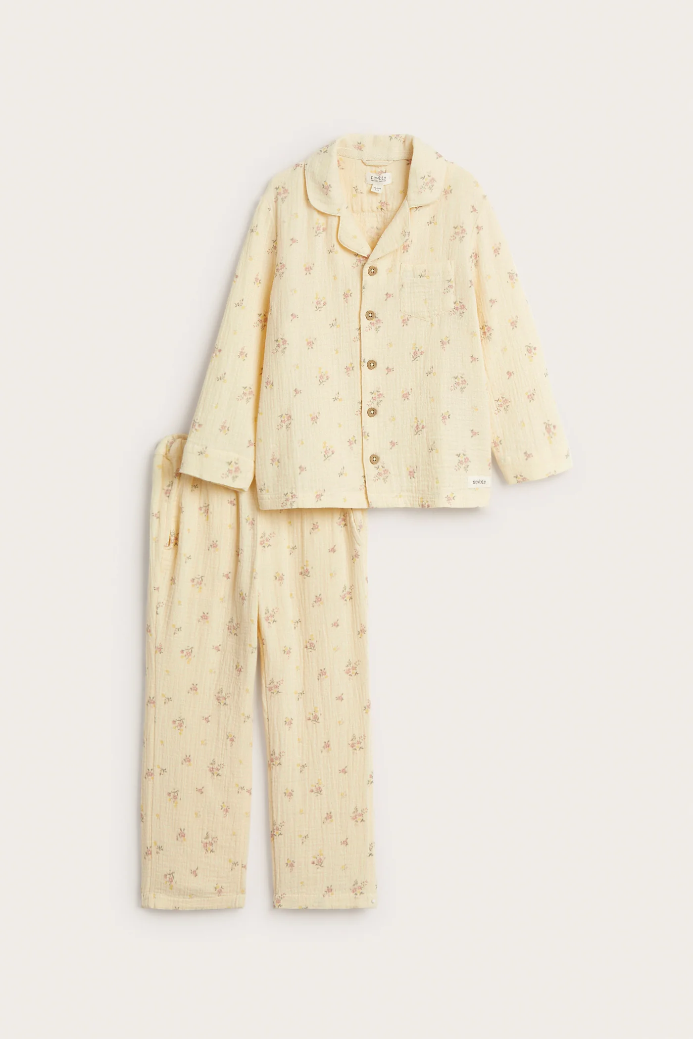 Baby & kids' yellow floral pyjamas
