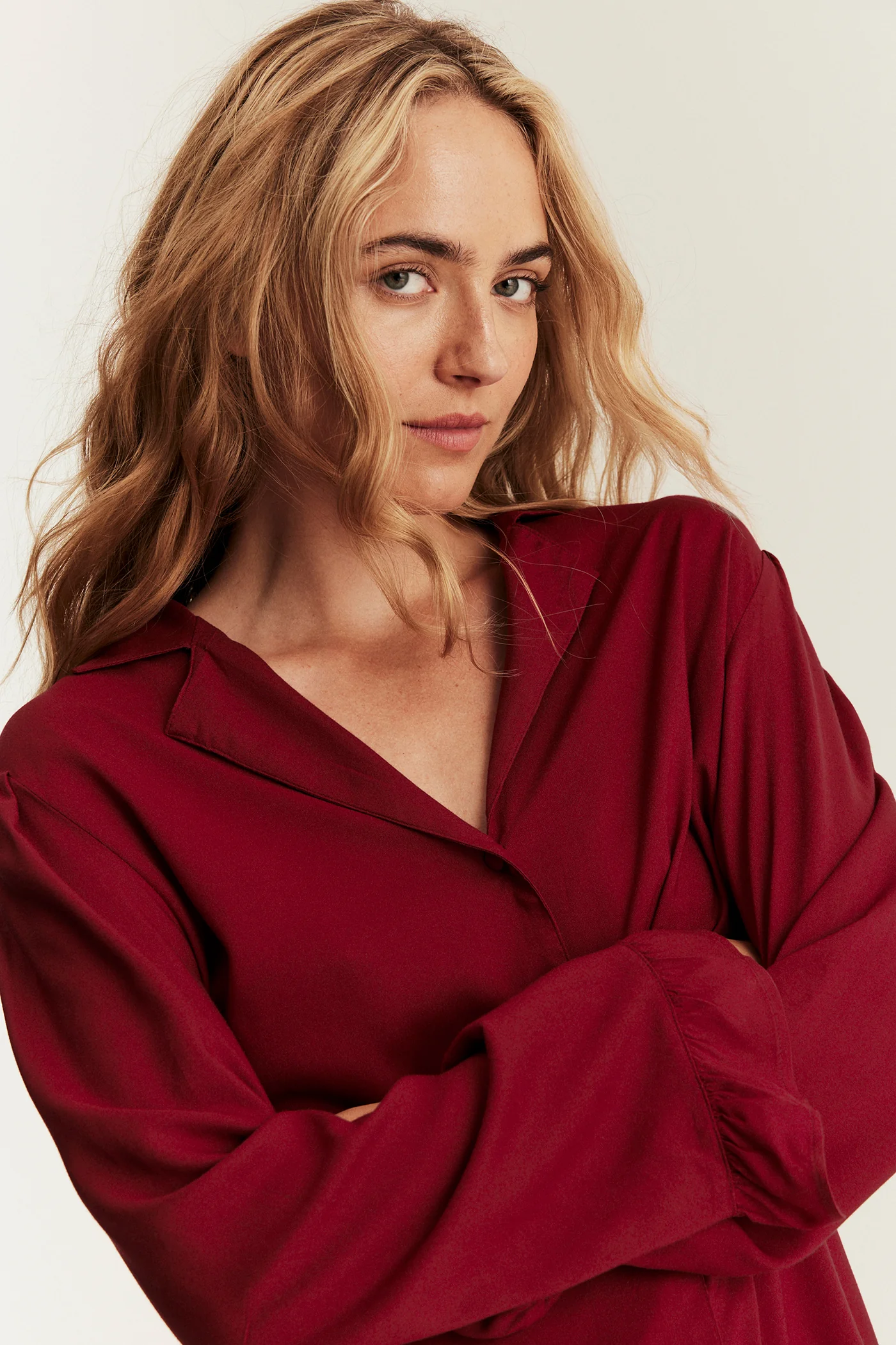 Women's red frill pyjamas - Image 4