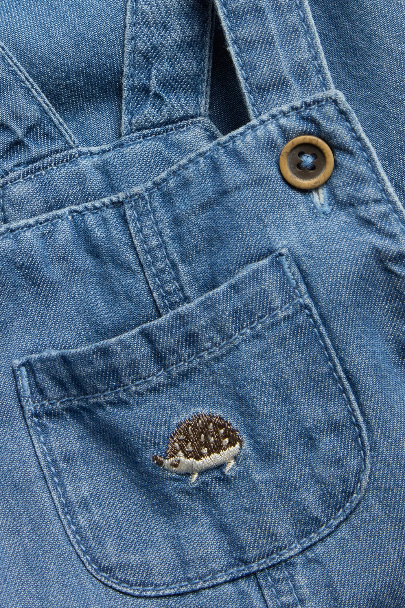 Baby blue denim dungarees - Image 2