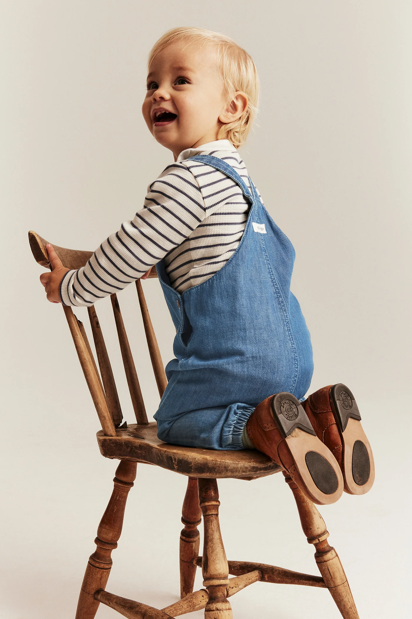 Baby blue denim dungarees - Image 3