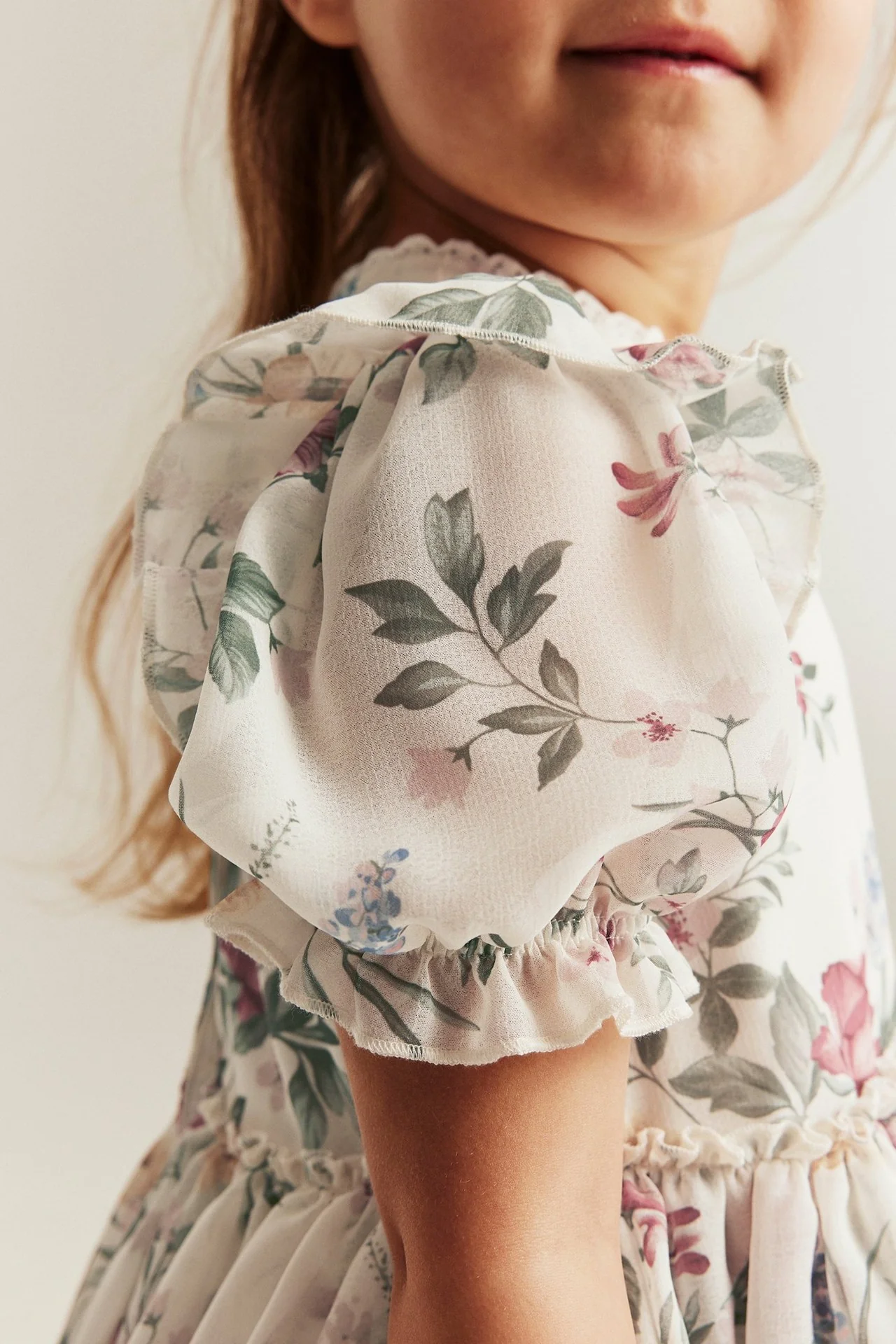Baby & Kids white floral chiffon dress - Image 5