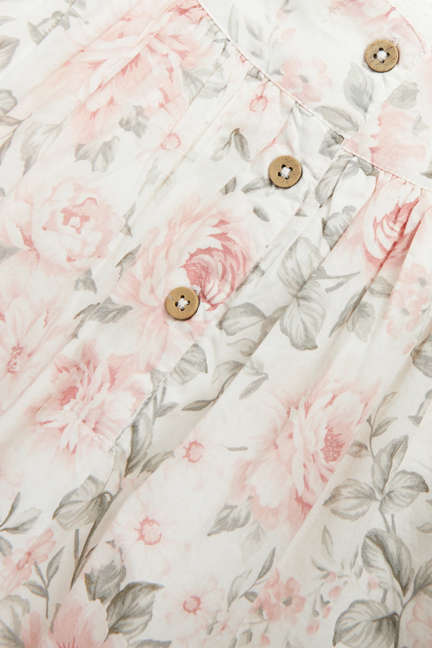 Kids white floral puff sleeve dress - Image 7