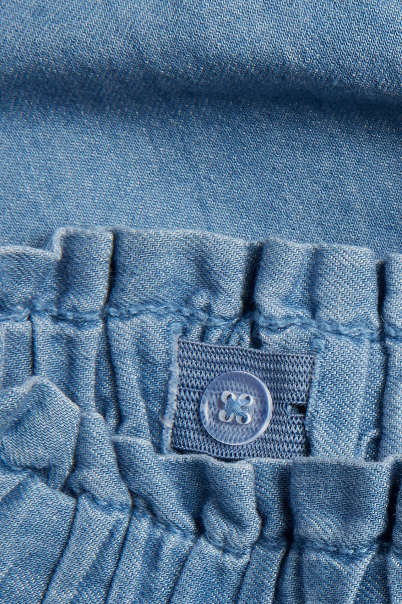 Kids blue woven denim shorts - Image 5