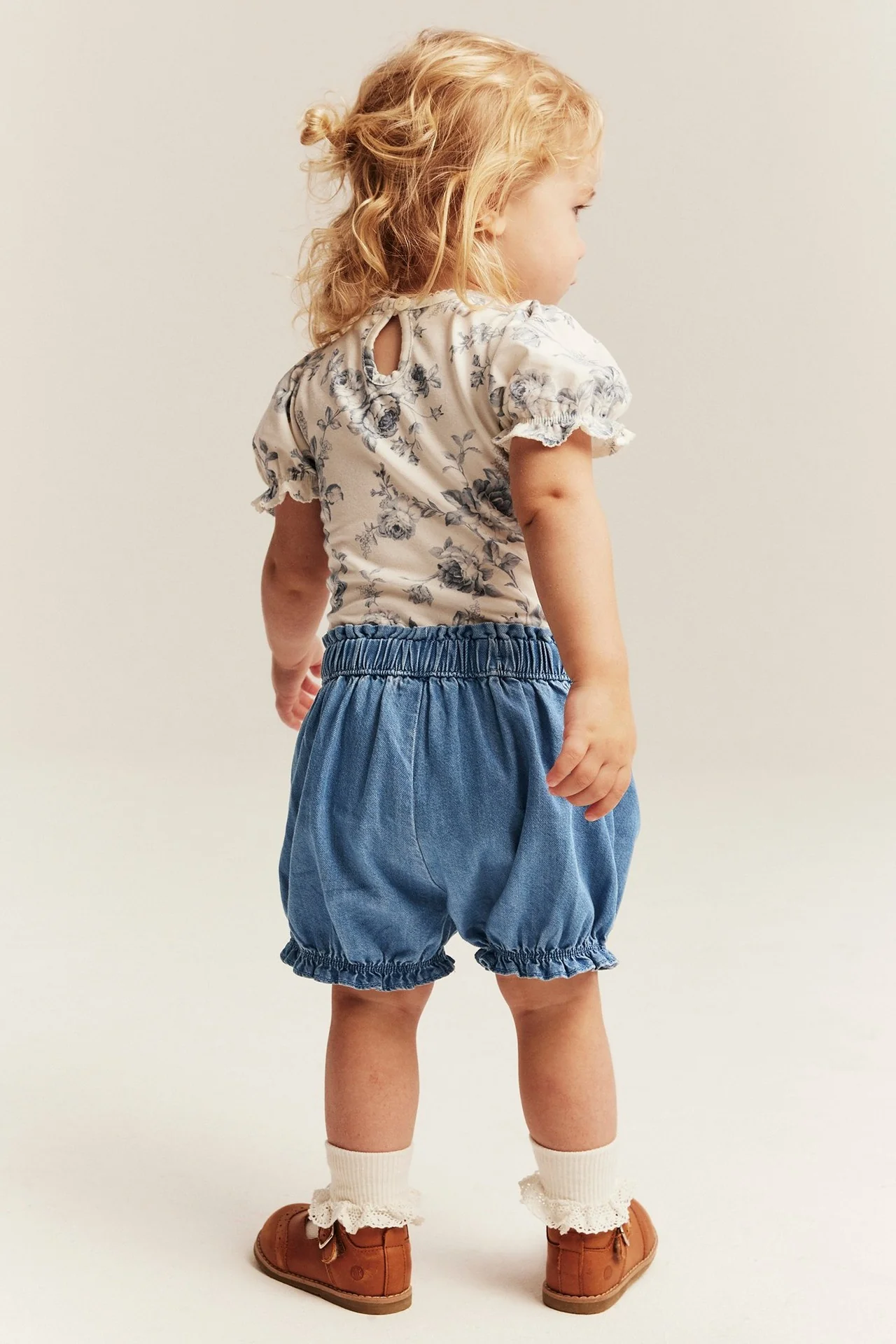 Baby woven denim shorts - Image 7
