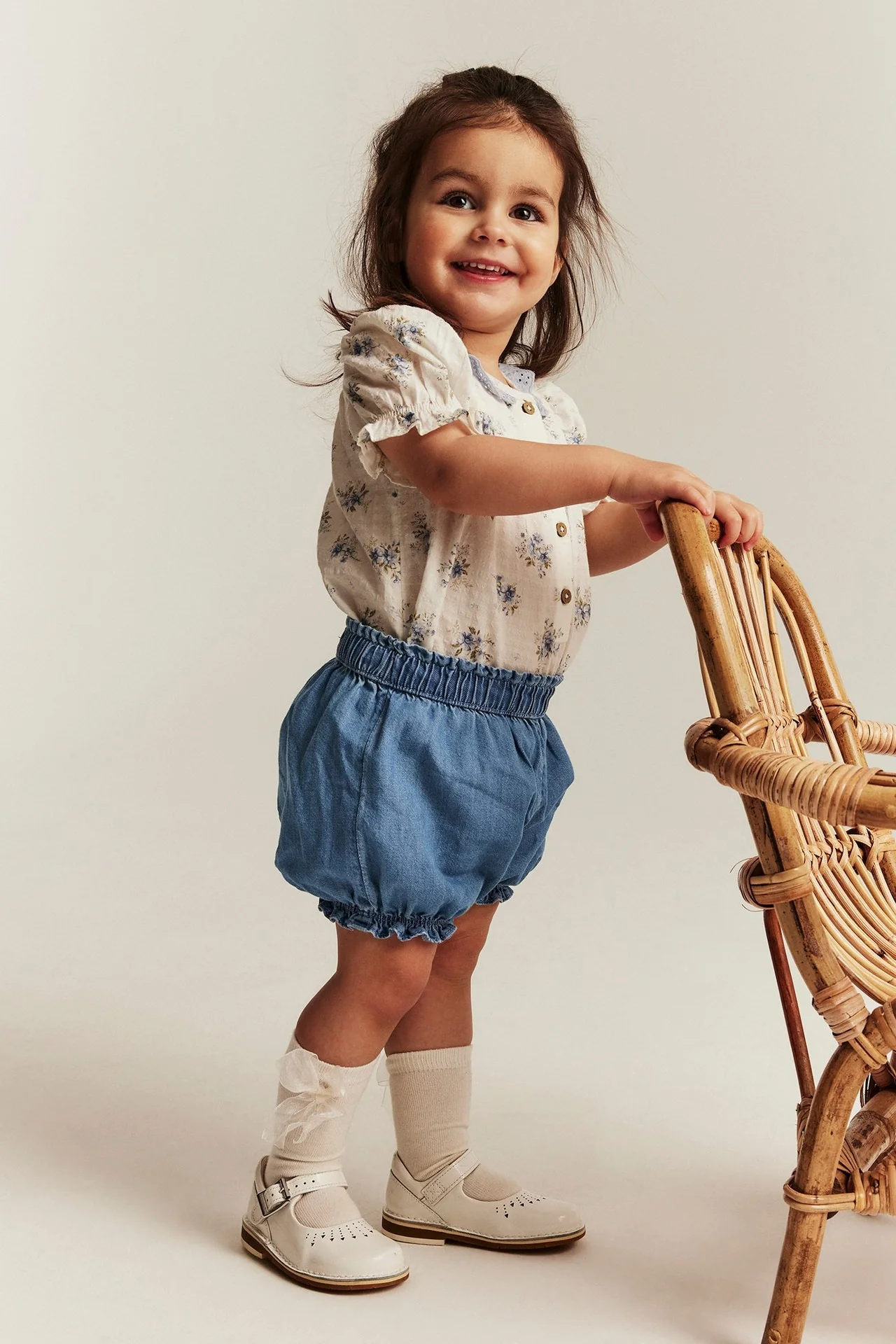 Baby woven denim shorts - Image 8
