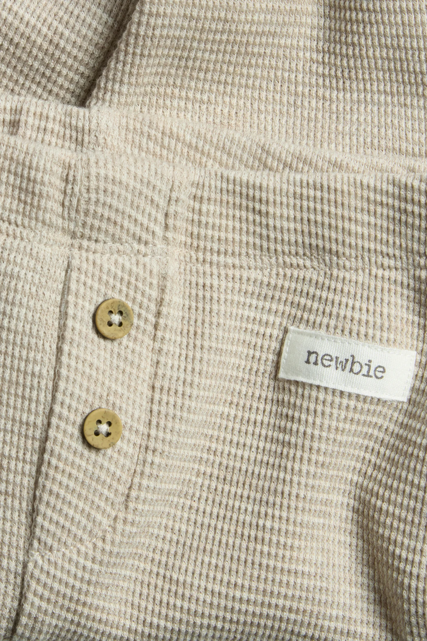 Baby beige waffle leggings - Image 2