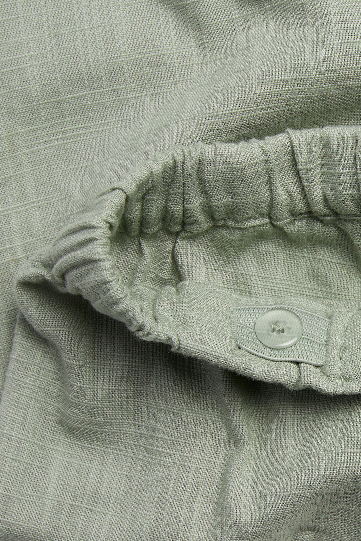Baby green textured woven trousers - Image 2