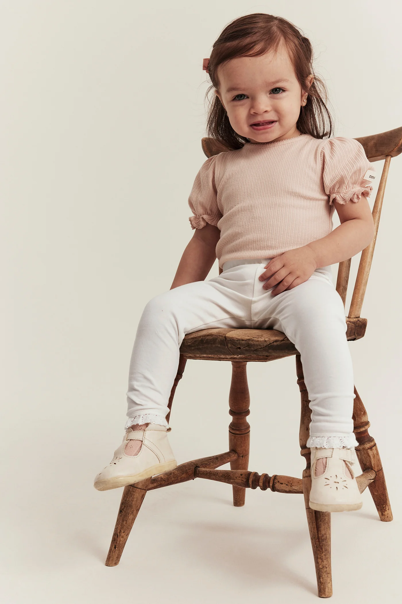Baby white lace leggings - Image 4