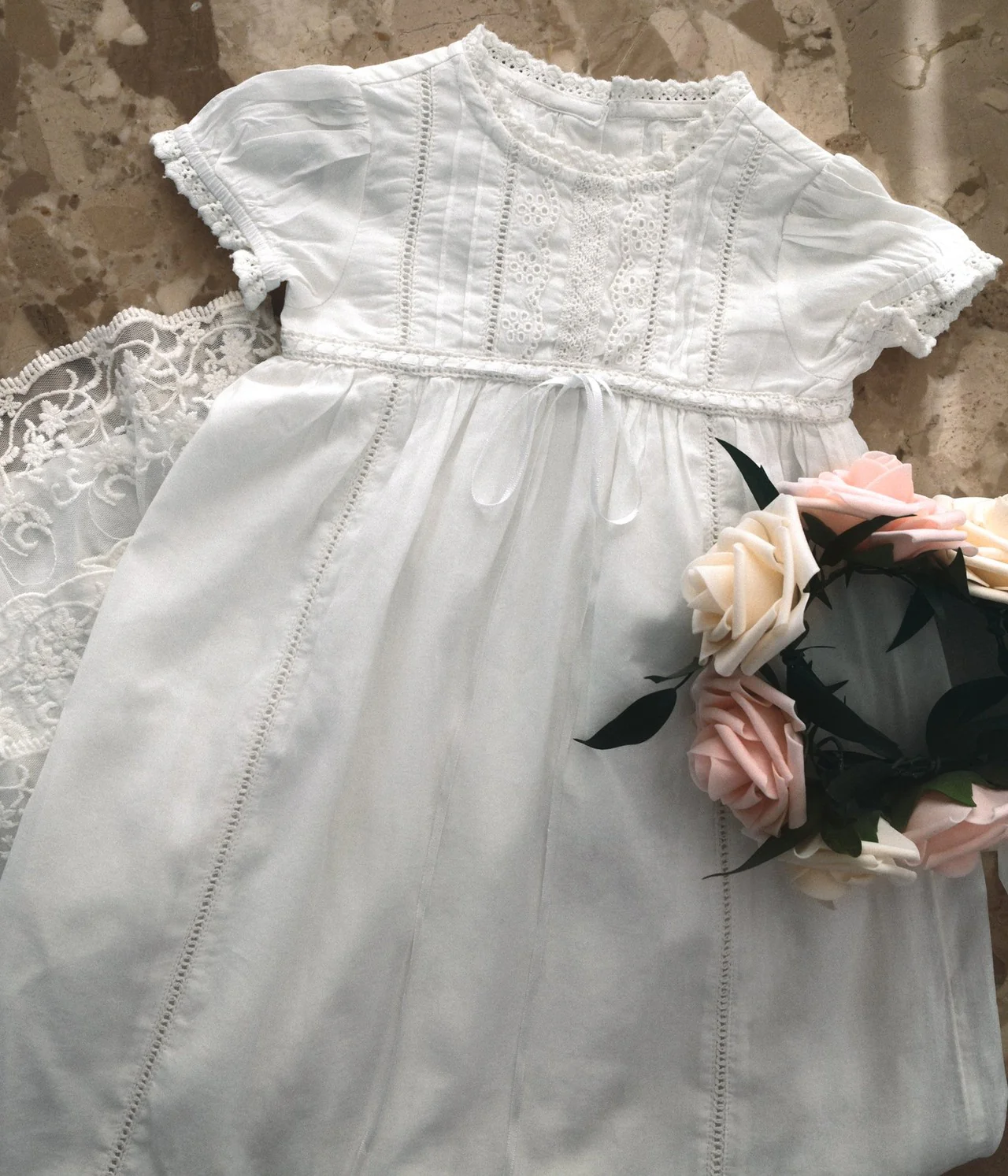 White lace Christening dress - Image 3