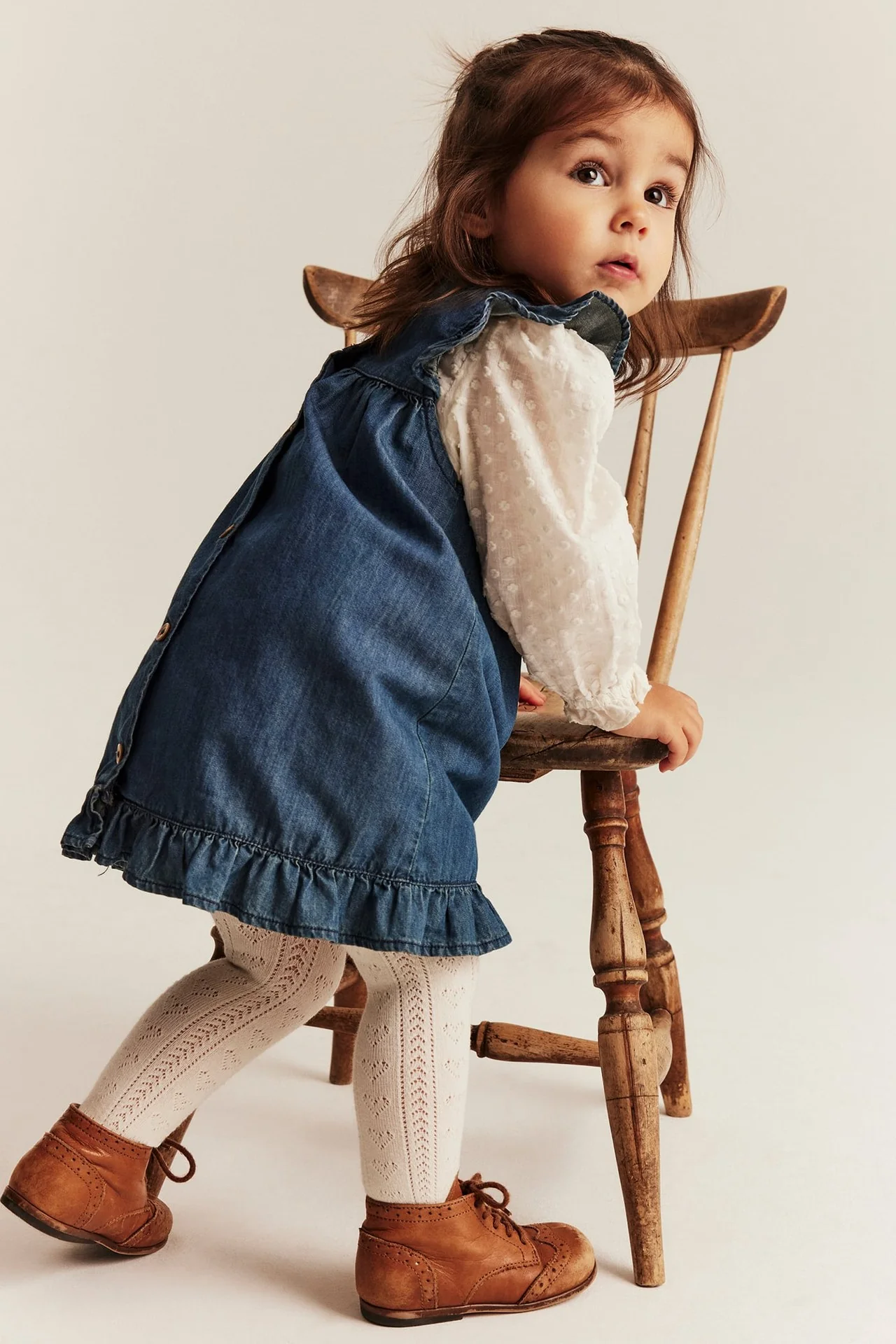 Baby blue denim dress - Image 3