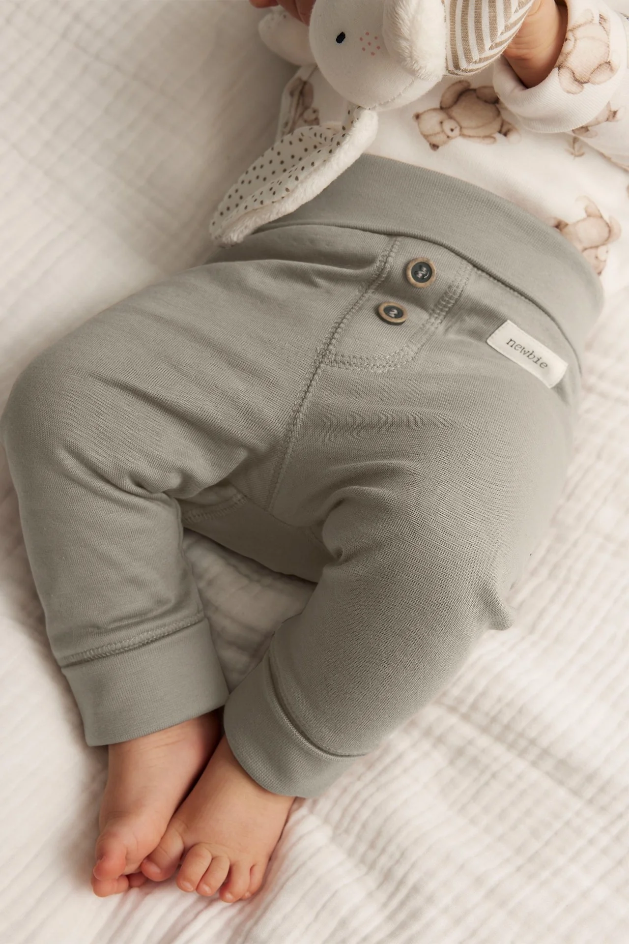 Baby beige soft basic leggings - Image 3