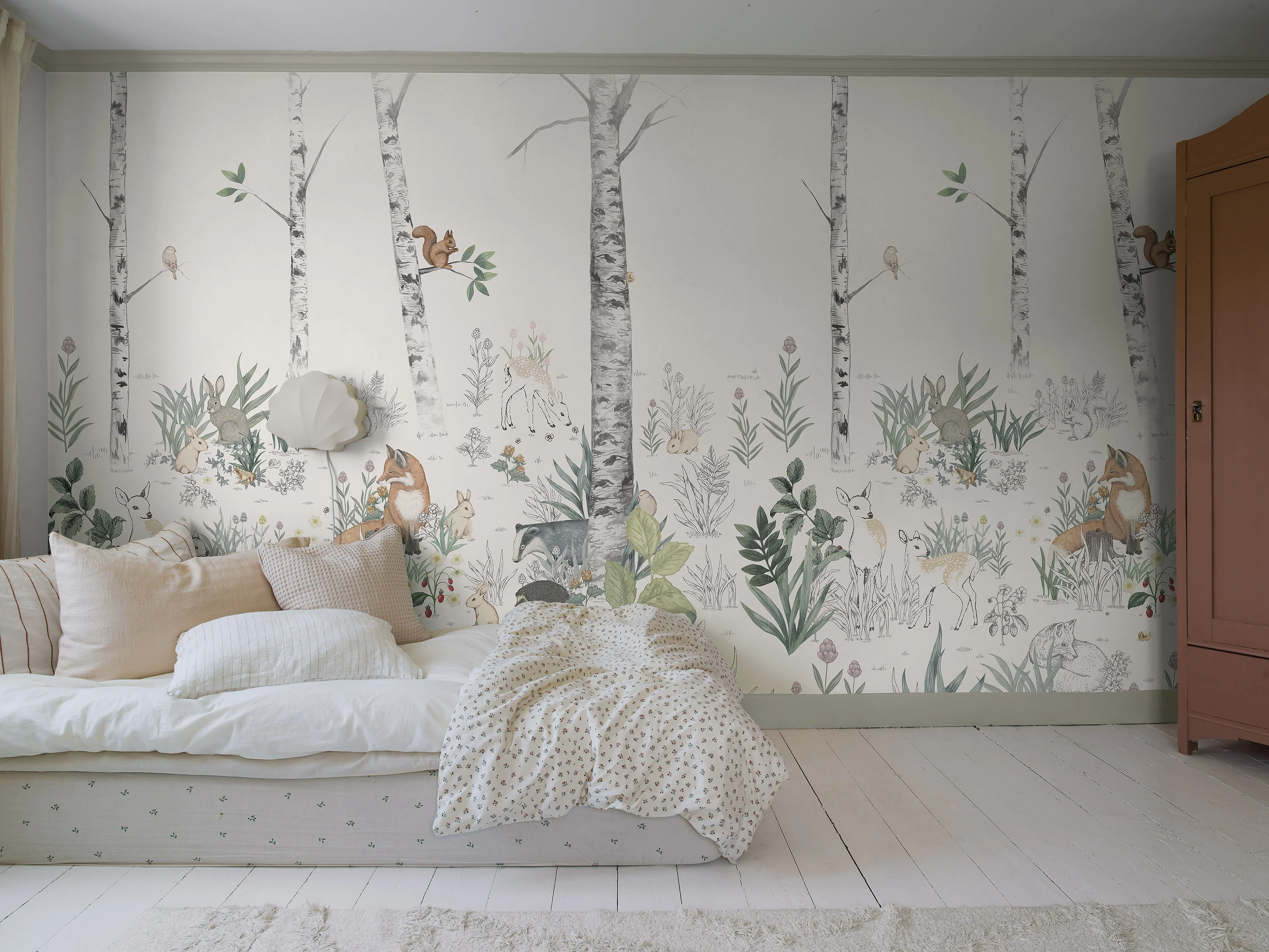 Magic Forest Mural coral wallpaper - Image 2