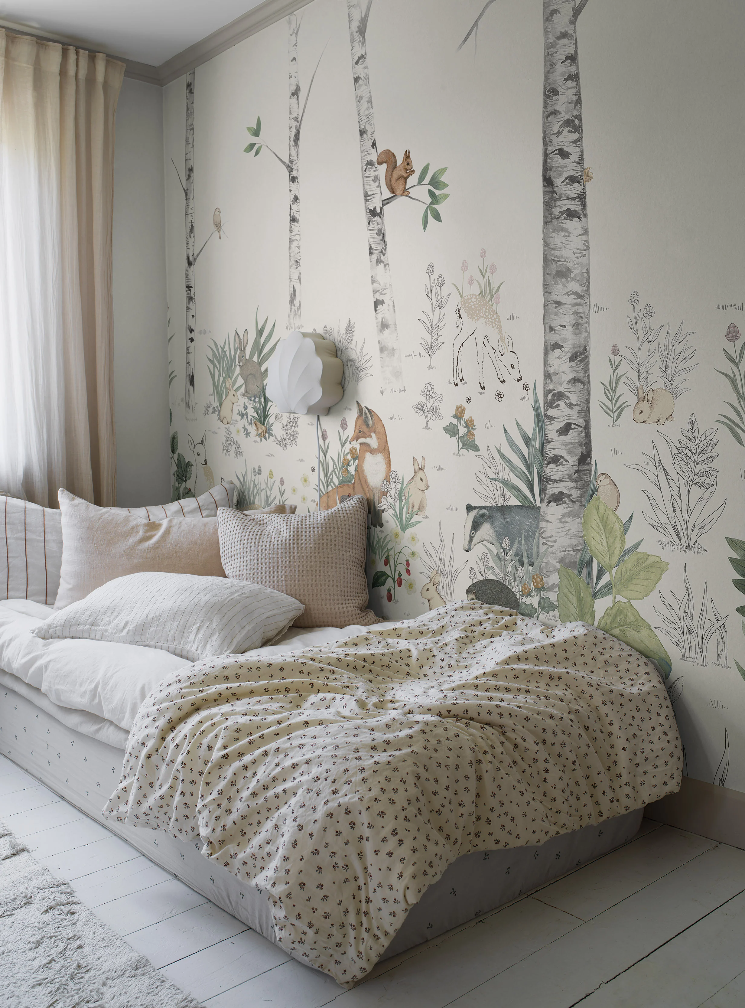 Magic Forest Mural coral wallpaper - Image 4