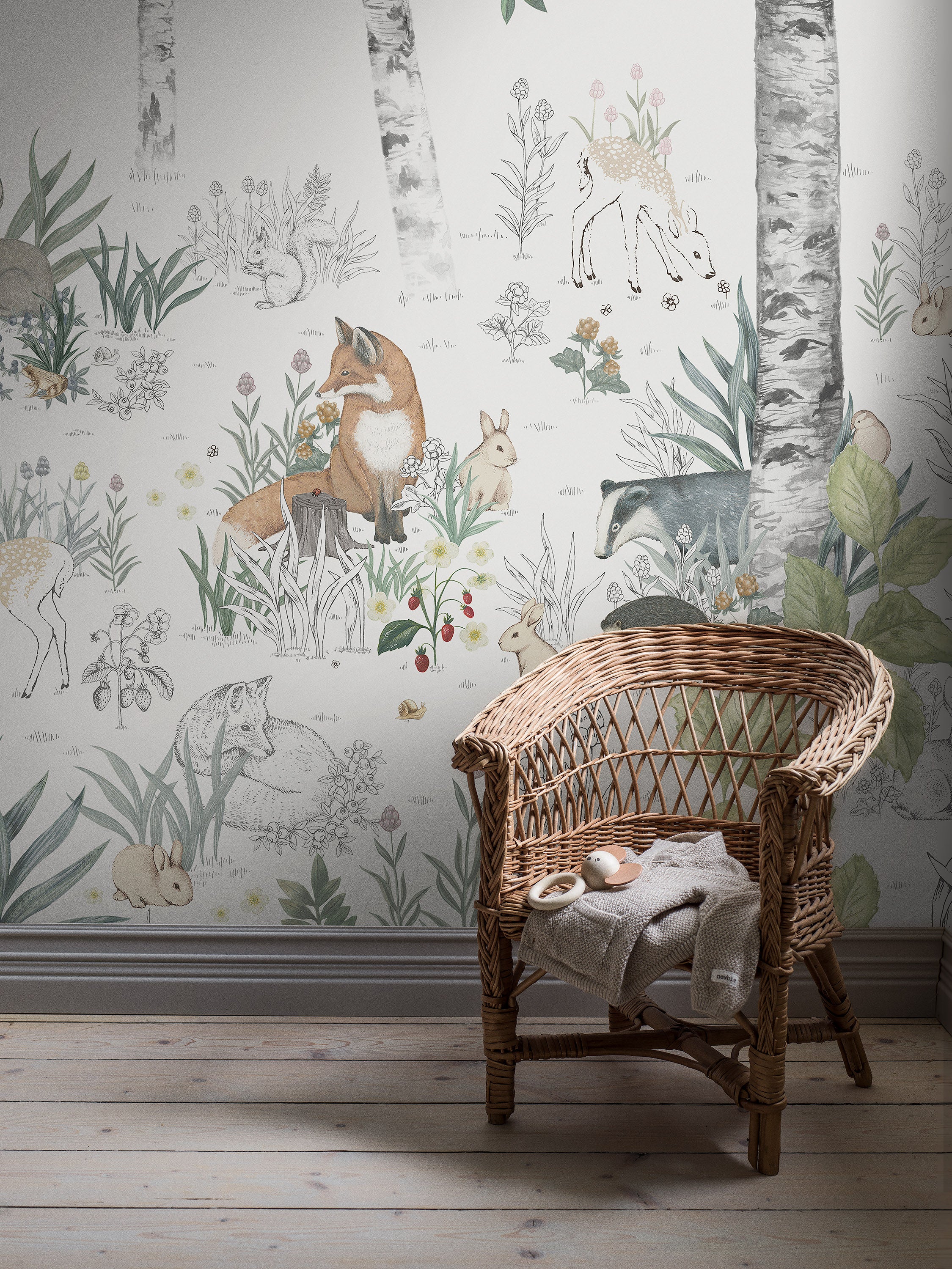 Magic Forest Mural coral wallpaper - Image 5