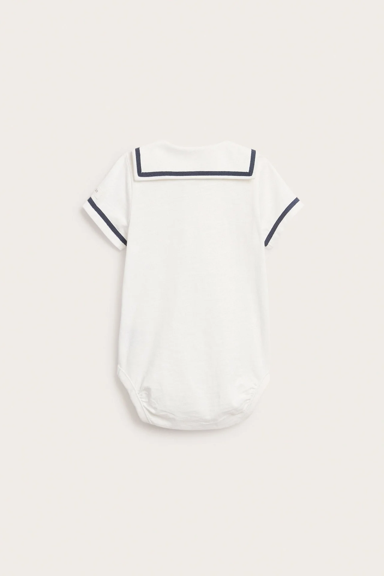 Baby white short sleeve sailor bodysuit - Image 6