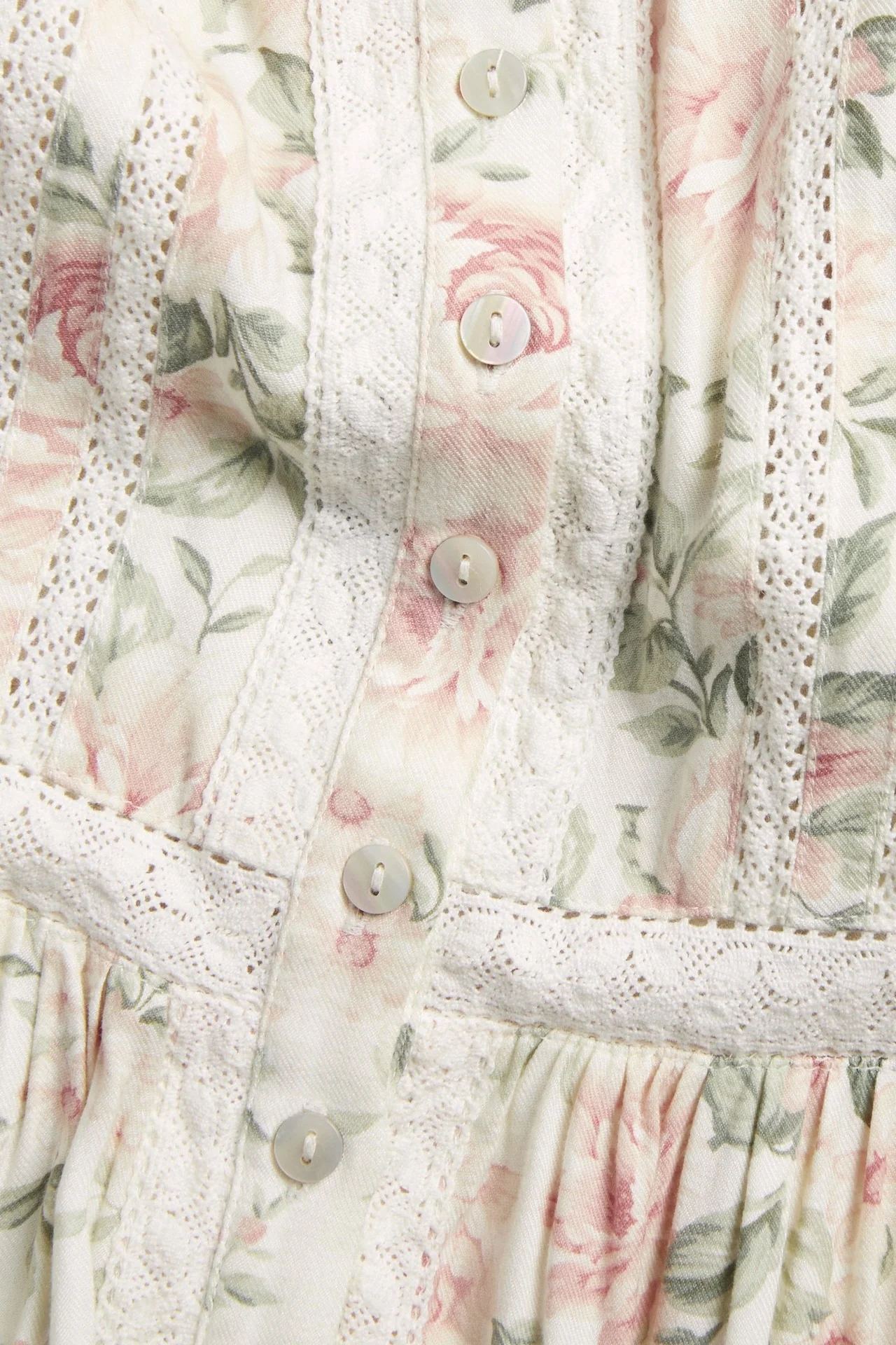 Women's off-white floral dress - Image 7