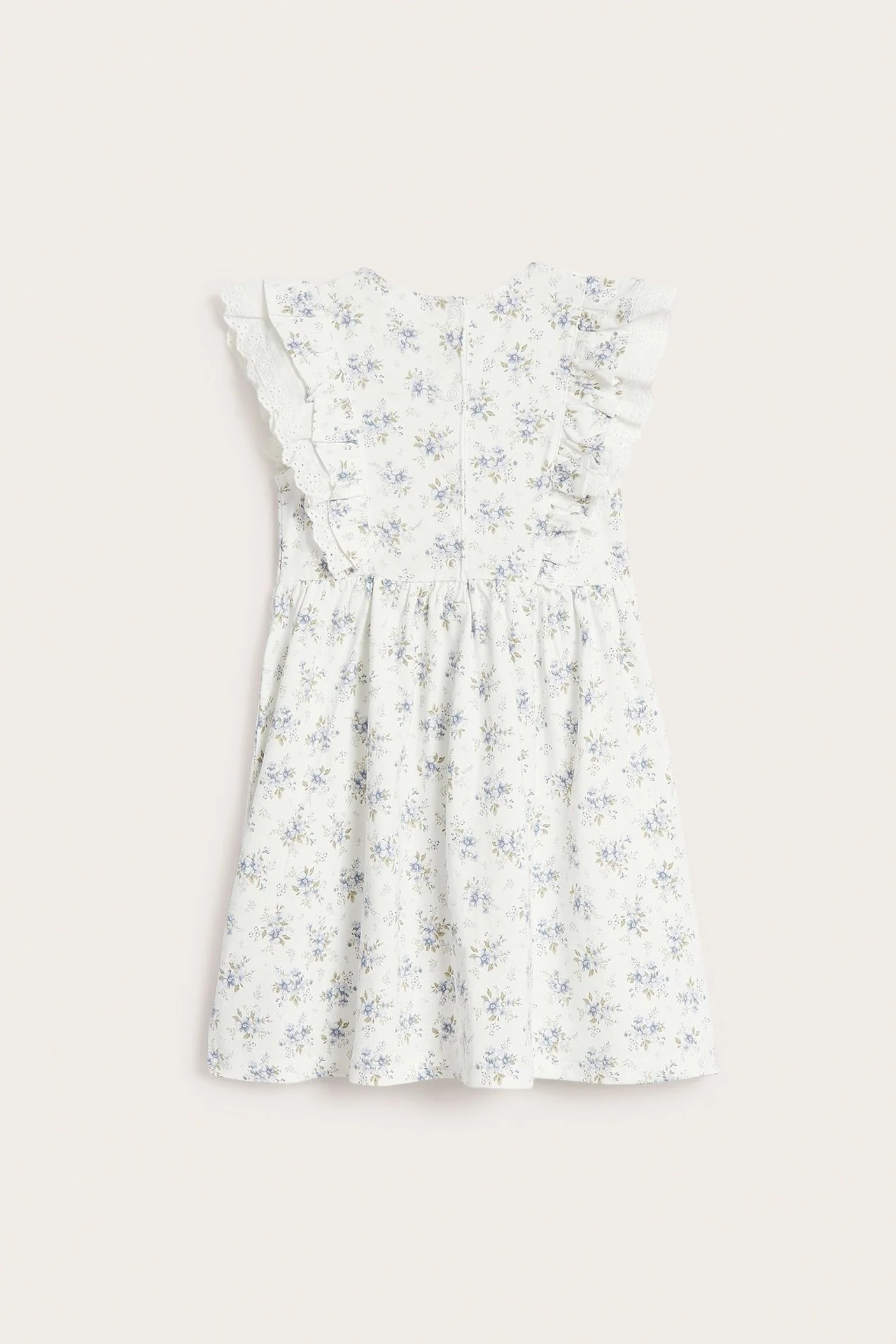 Kids floral dress with frill - Image 8