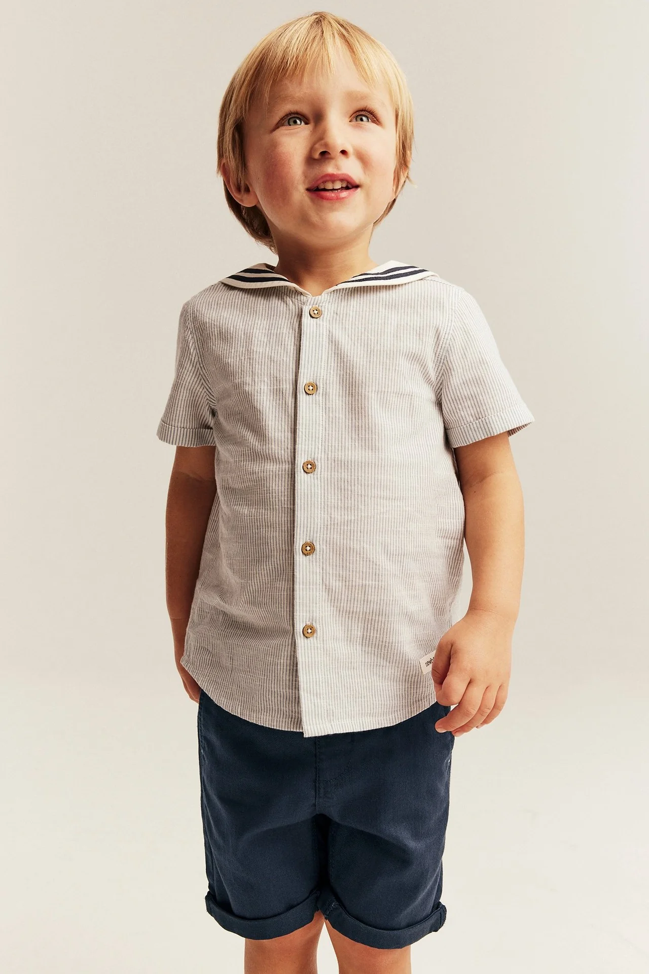Kids blue shorts with pockets