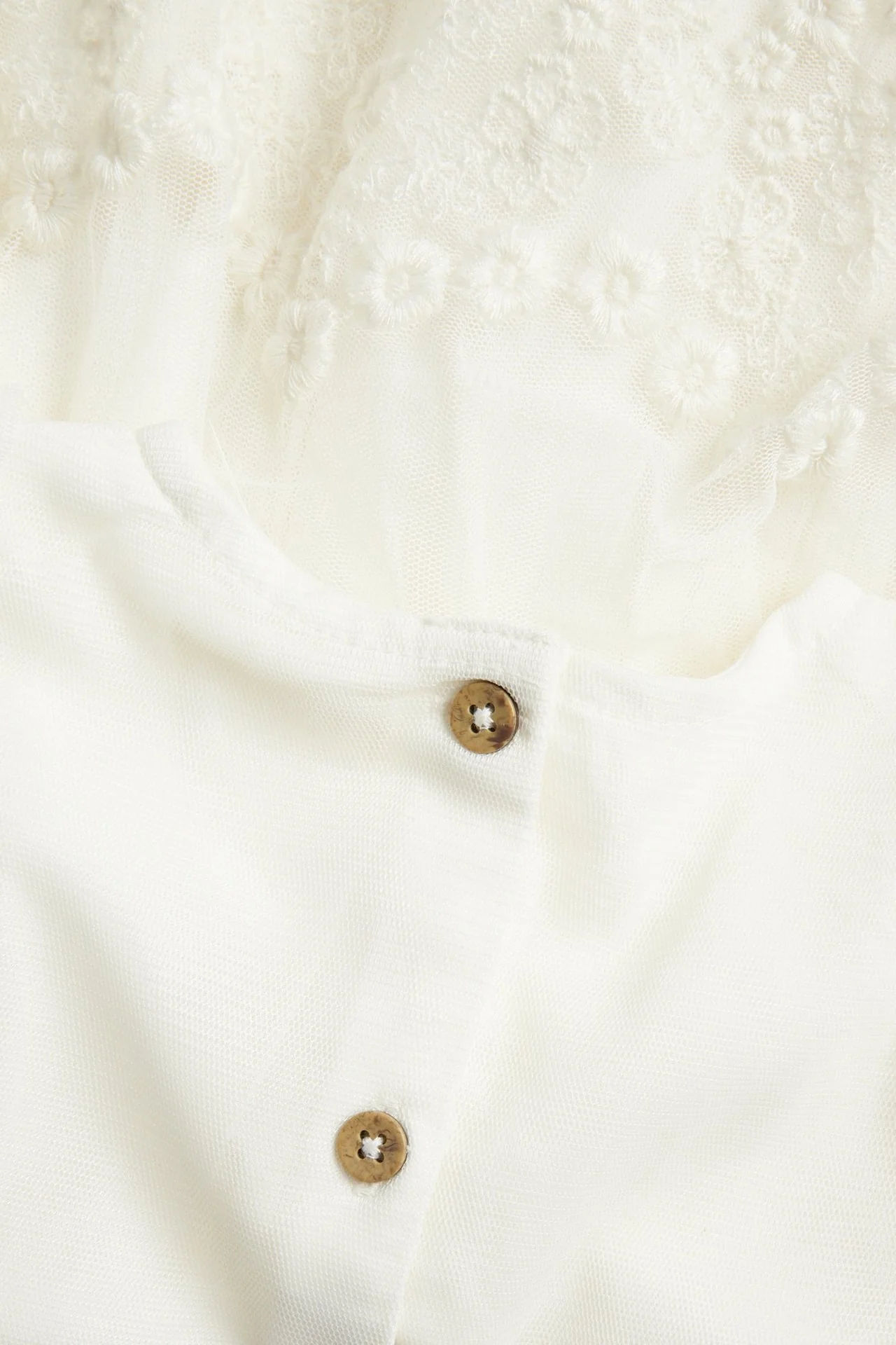 Baby & Kids white mesh dress with embroidery - Image 7