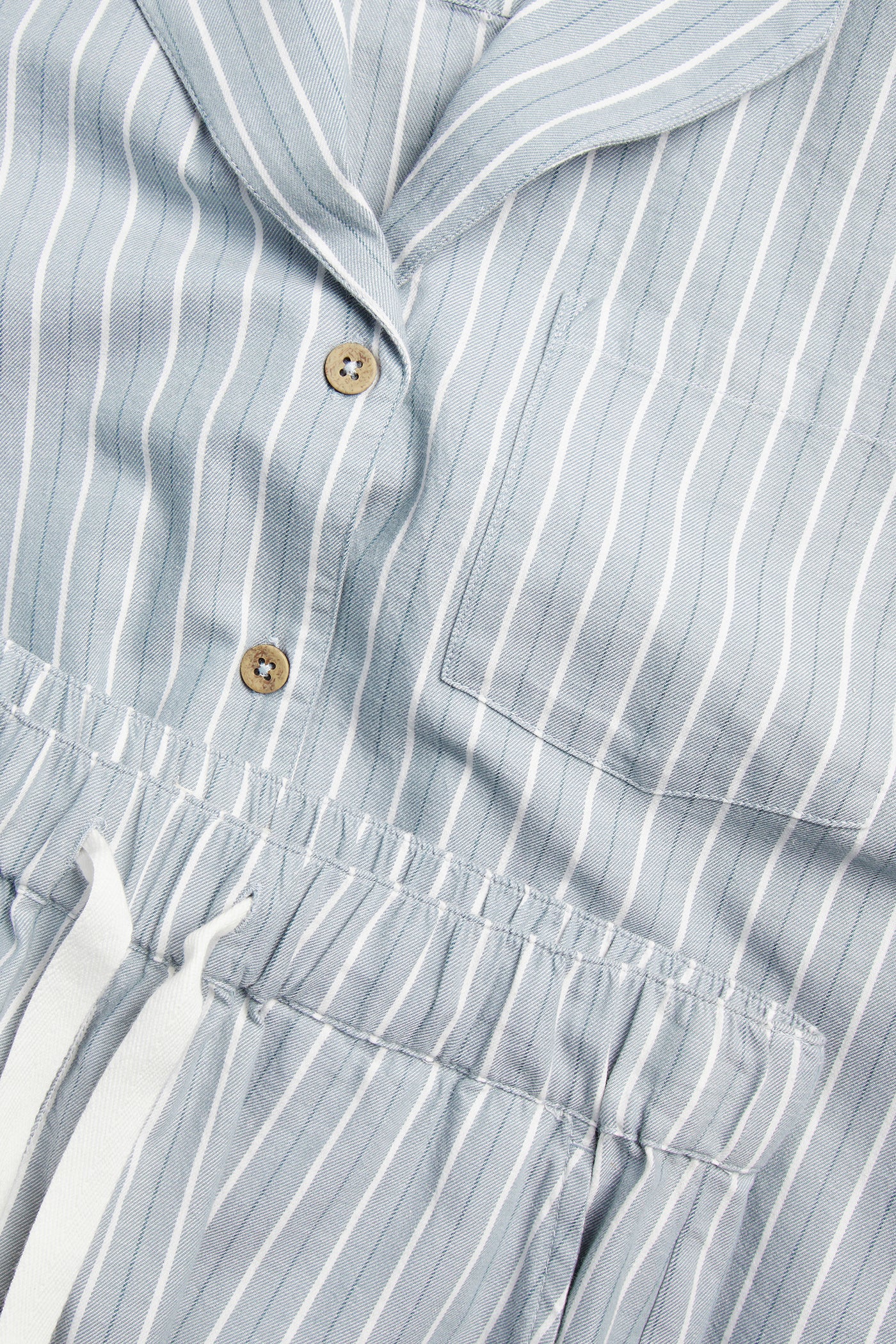 Women's blue striped pyjamas set - Image 4