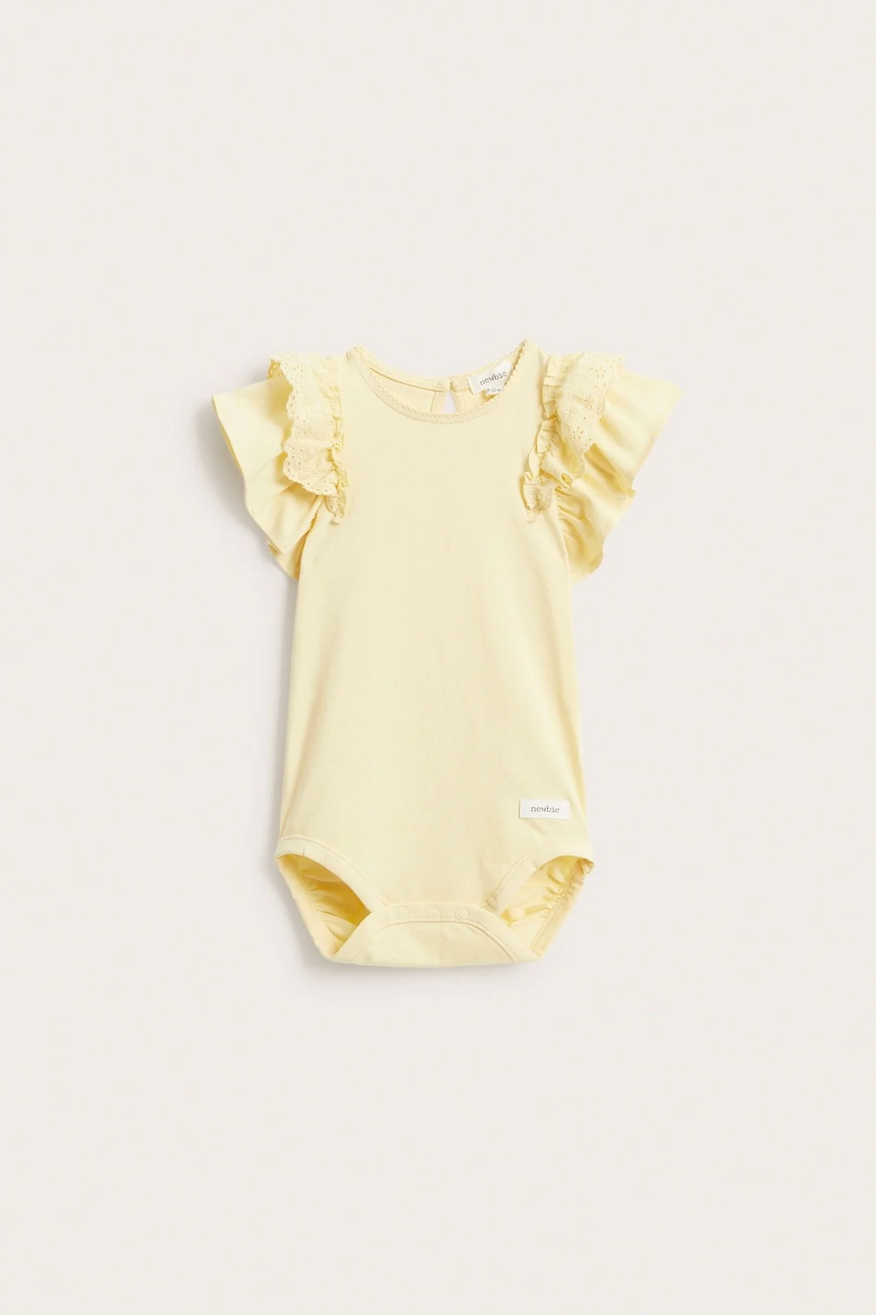Baby yellow bodysuit with frills - Image 2