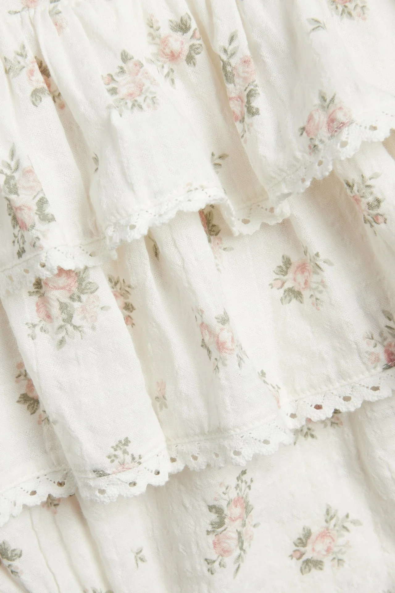 Baby floral romper with frill - Image 5