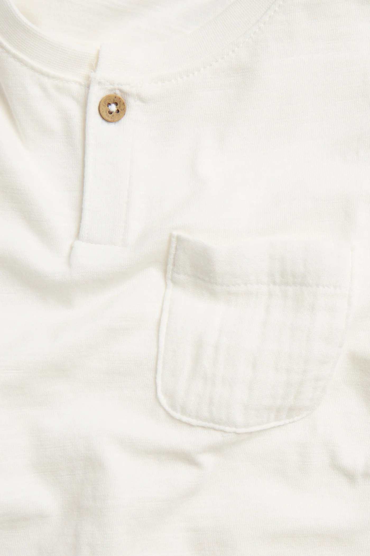 Baby & kids’ white T-shirt in slub jersey with pocket - Image 4