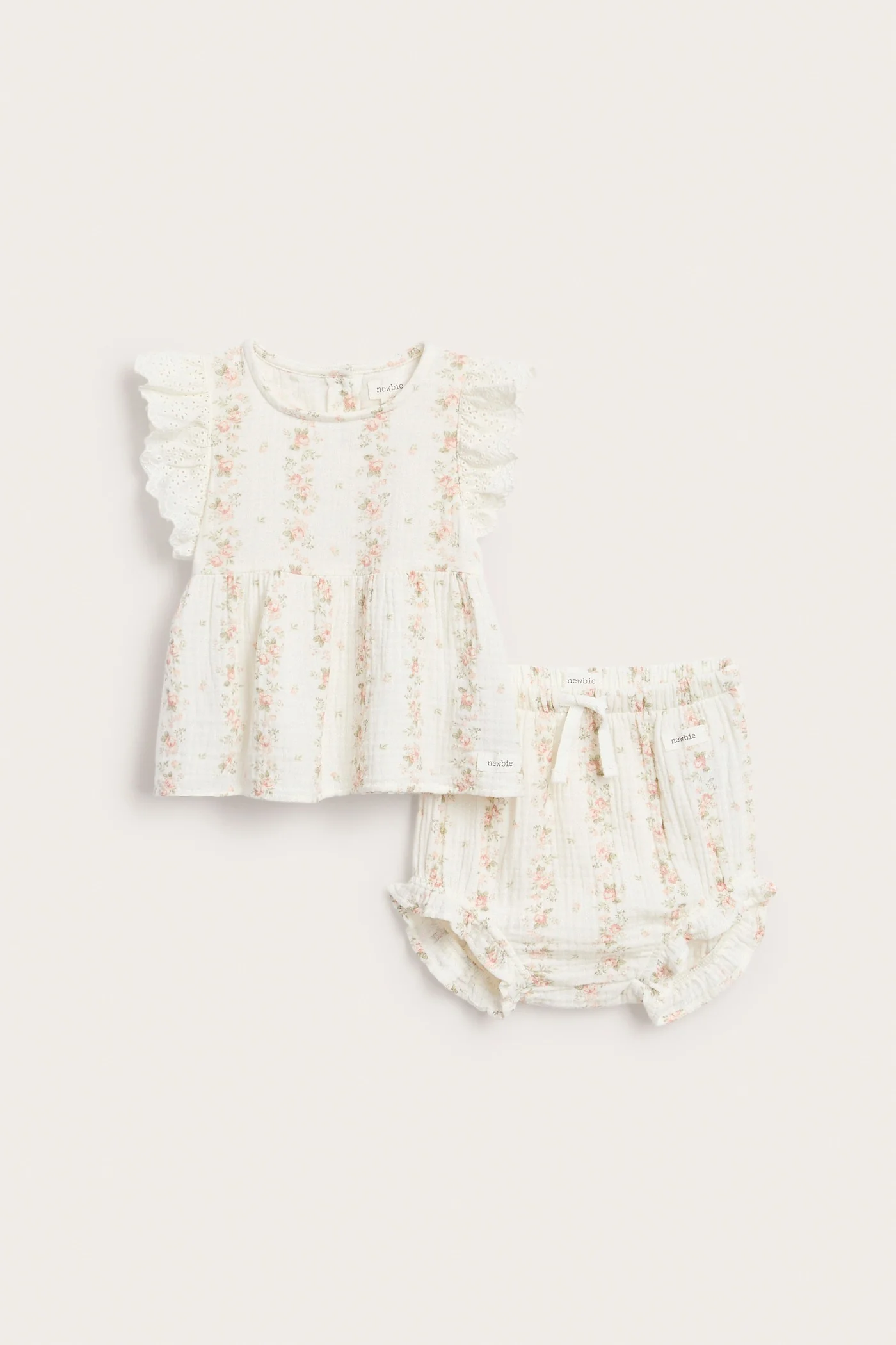 Baby floral muslin set - Image 2