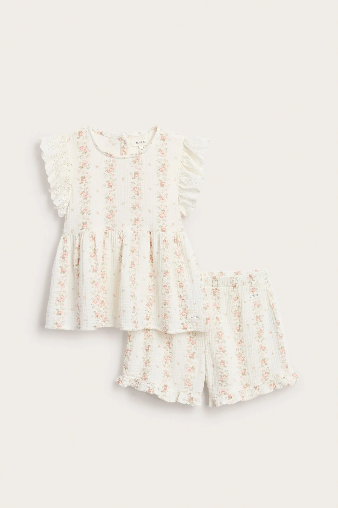 Kids 2-piece floral muslin set - Image 2