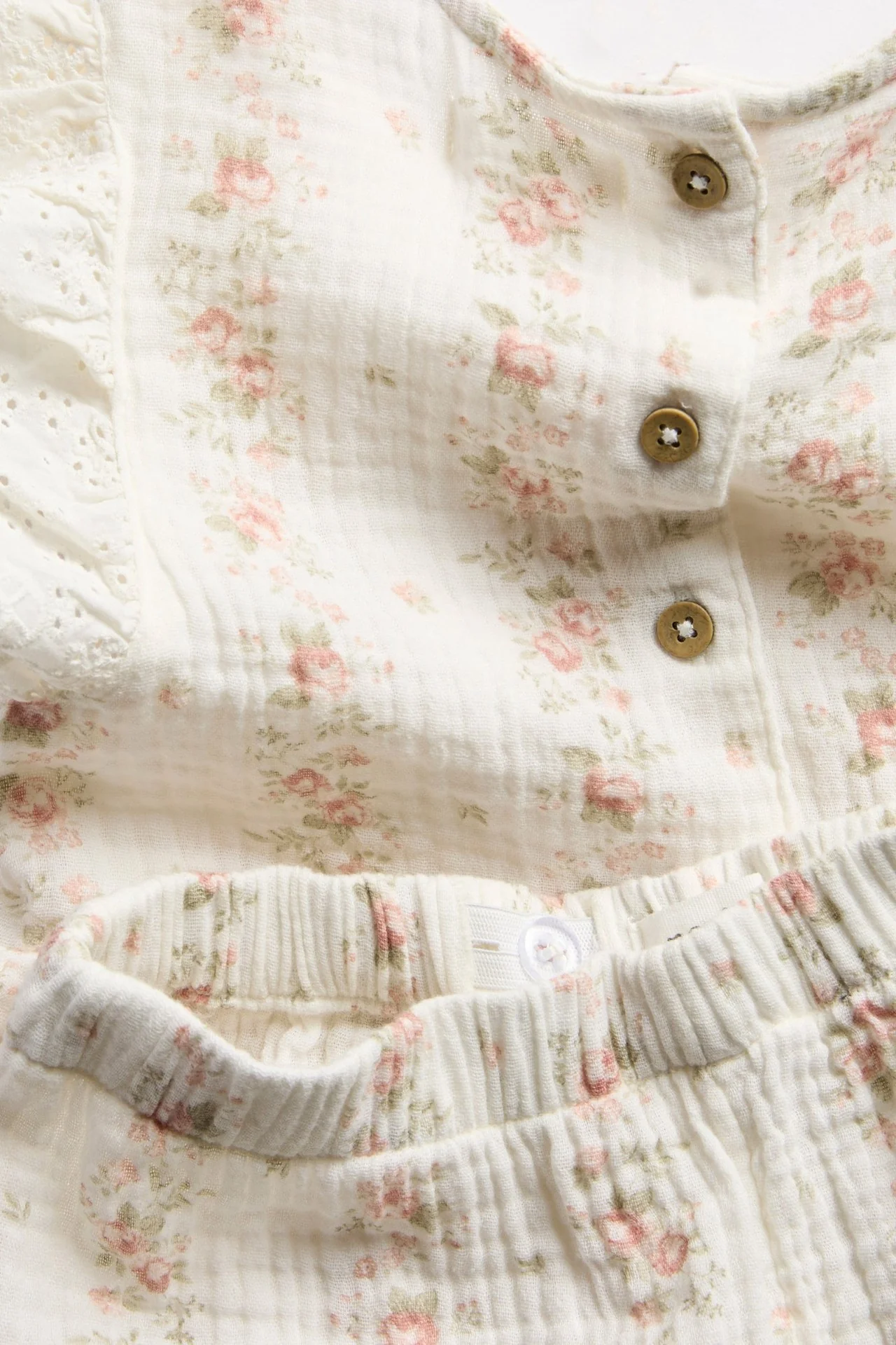 Kids 2-piece floral muslin set - Image 5