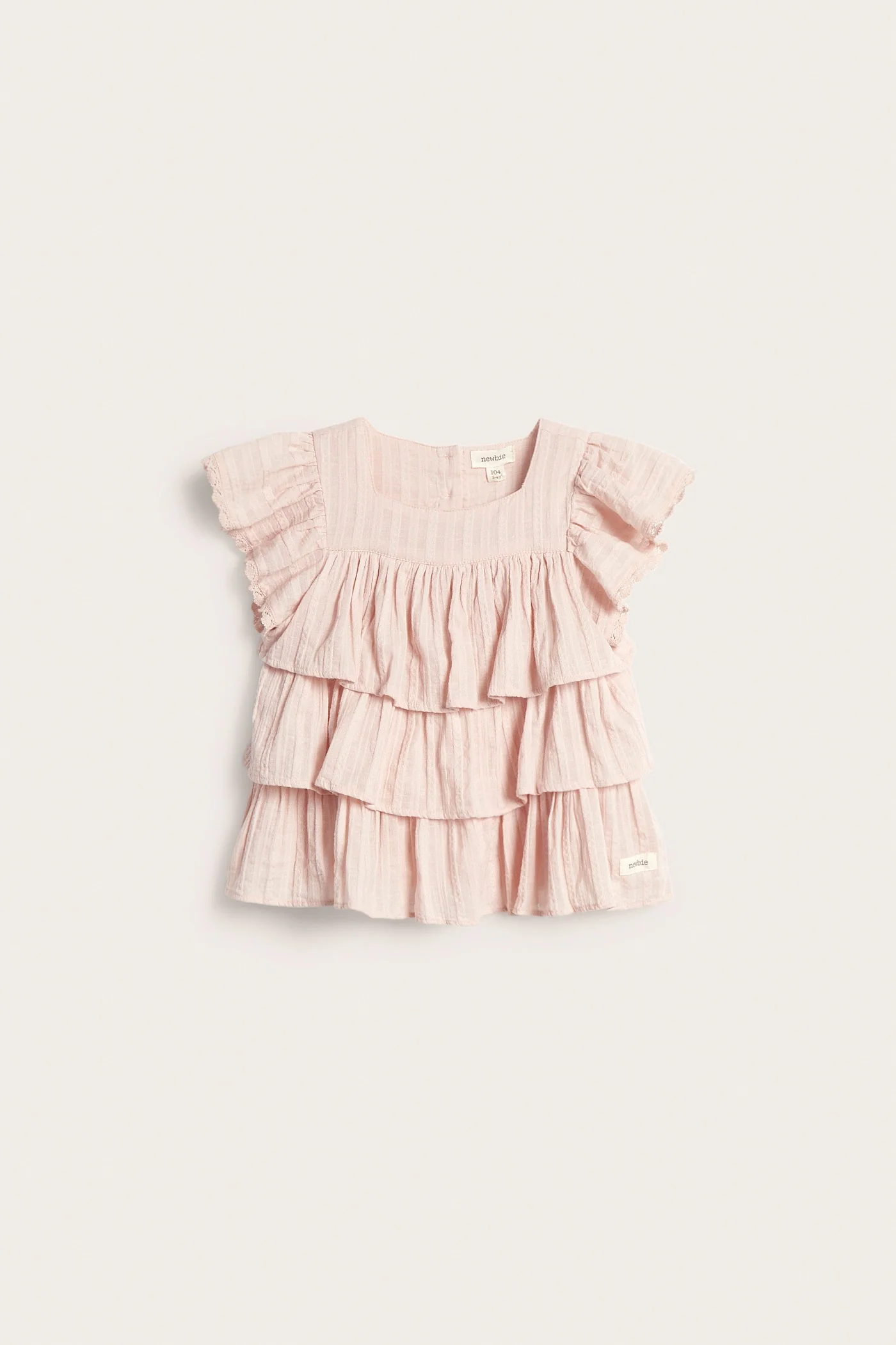 Kids woven blouse with frills