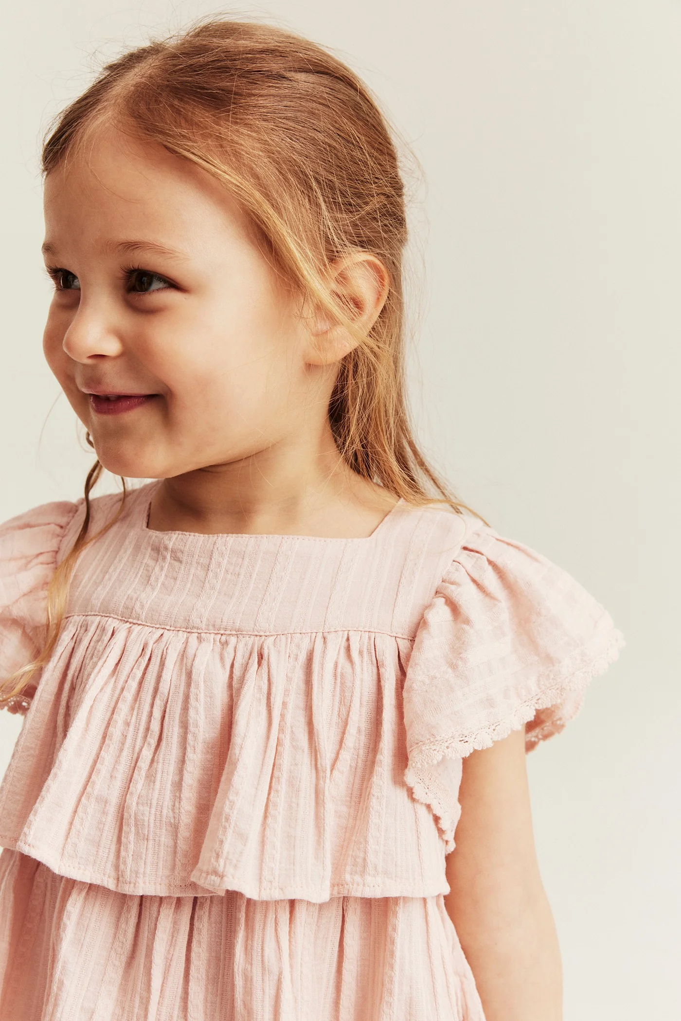 Kids woven blouse with frills - Image 5