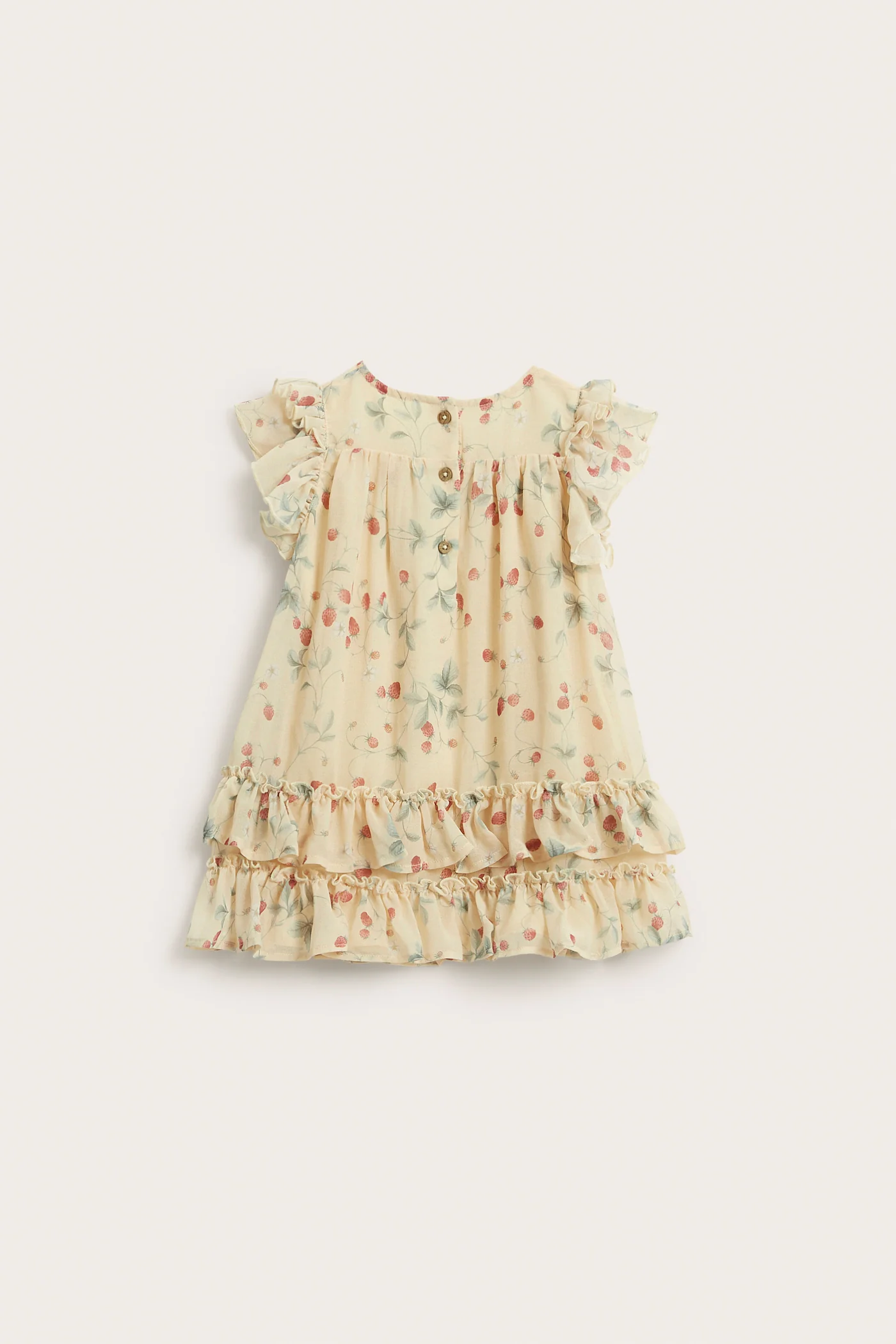 Baby wild strawberry chiffon dress - Image 3