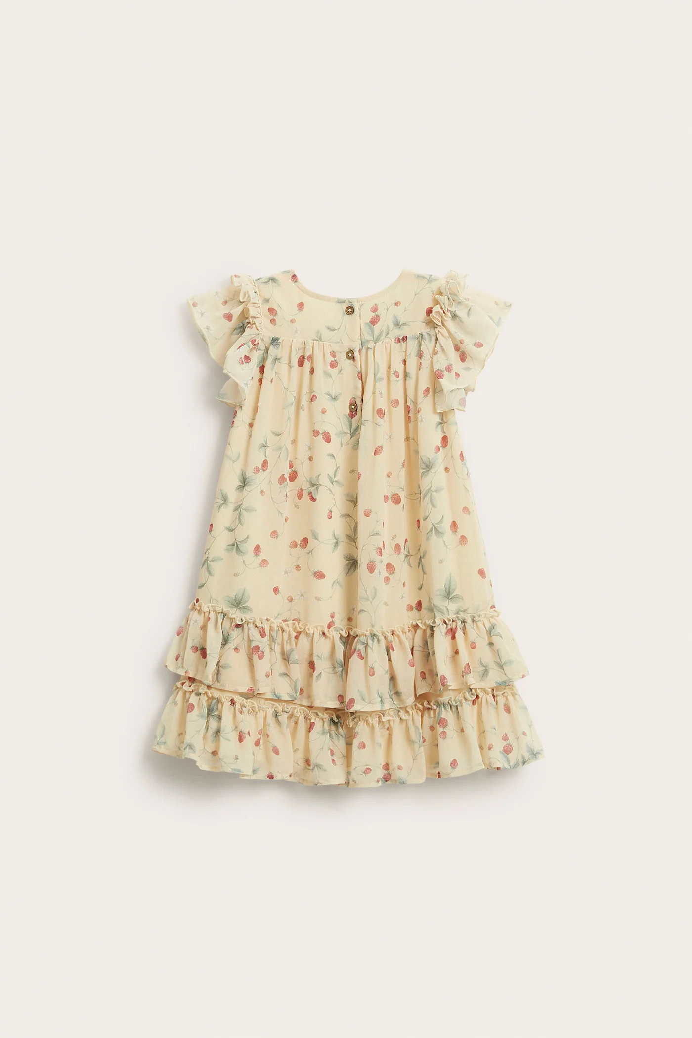 Kids wild strawberry chiffon dress - Image 4