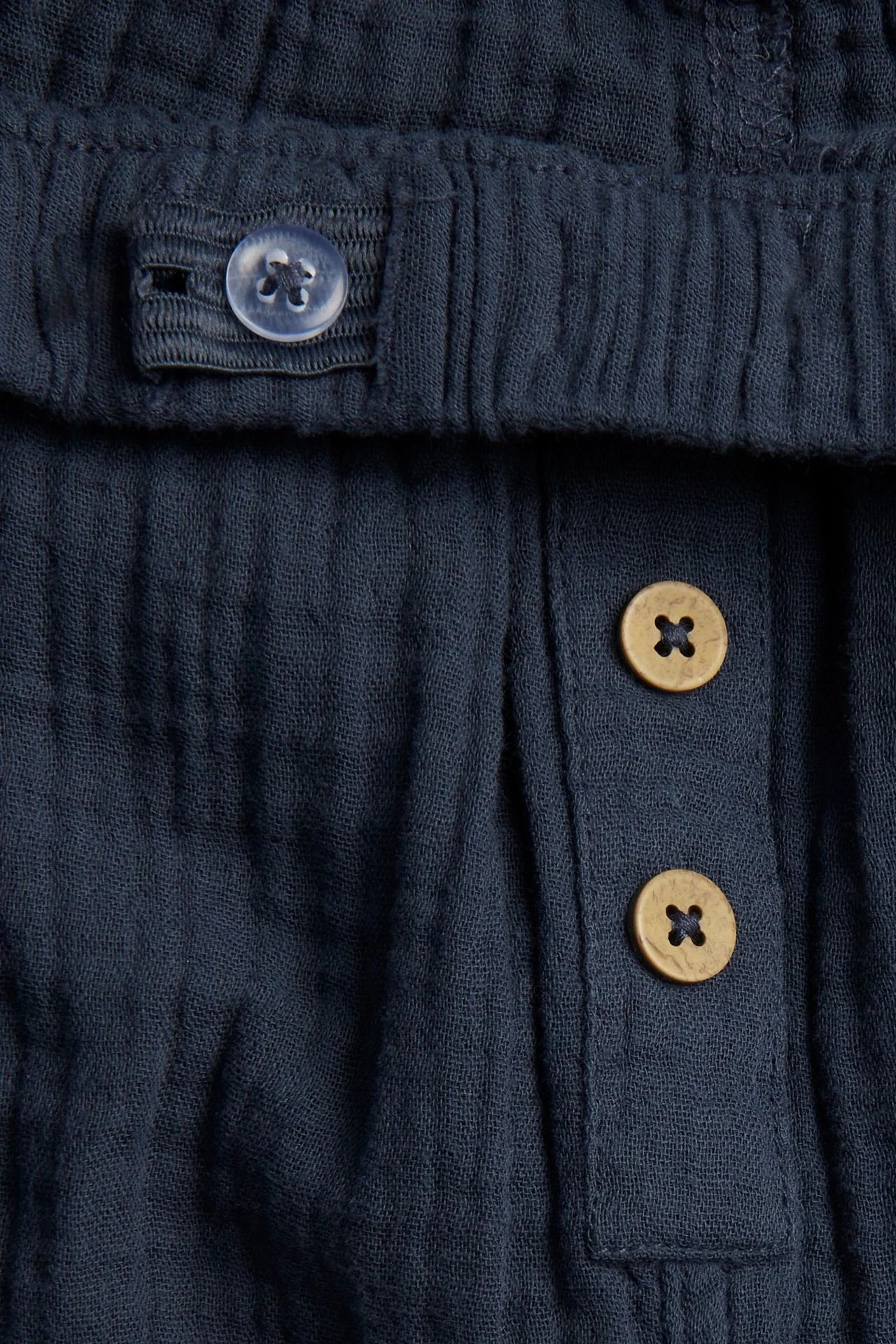 Kids blue muslin trousers - Image 2