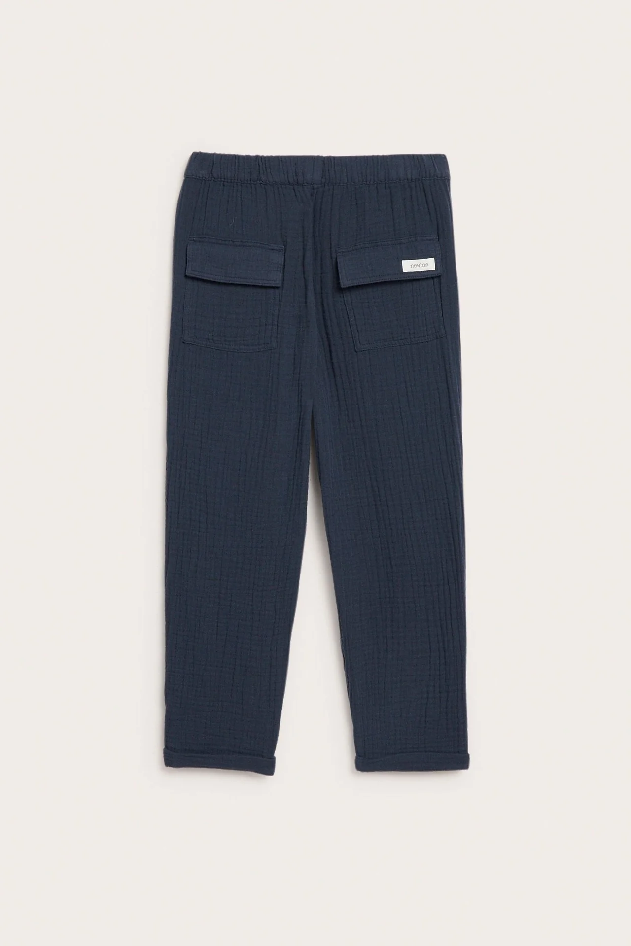 Kids blue muslin trousers - Image 3