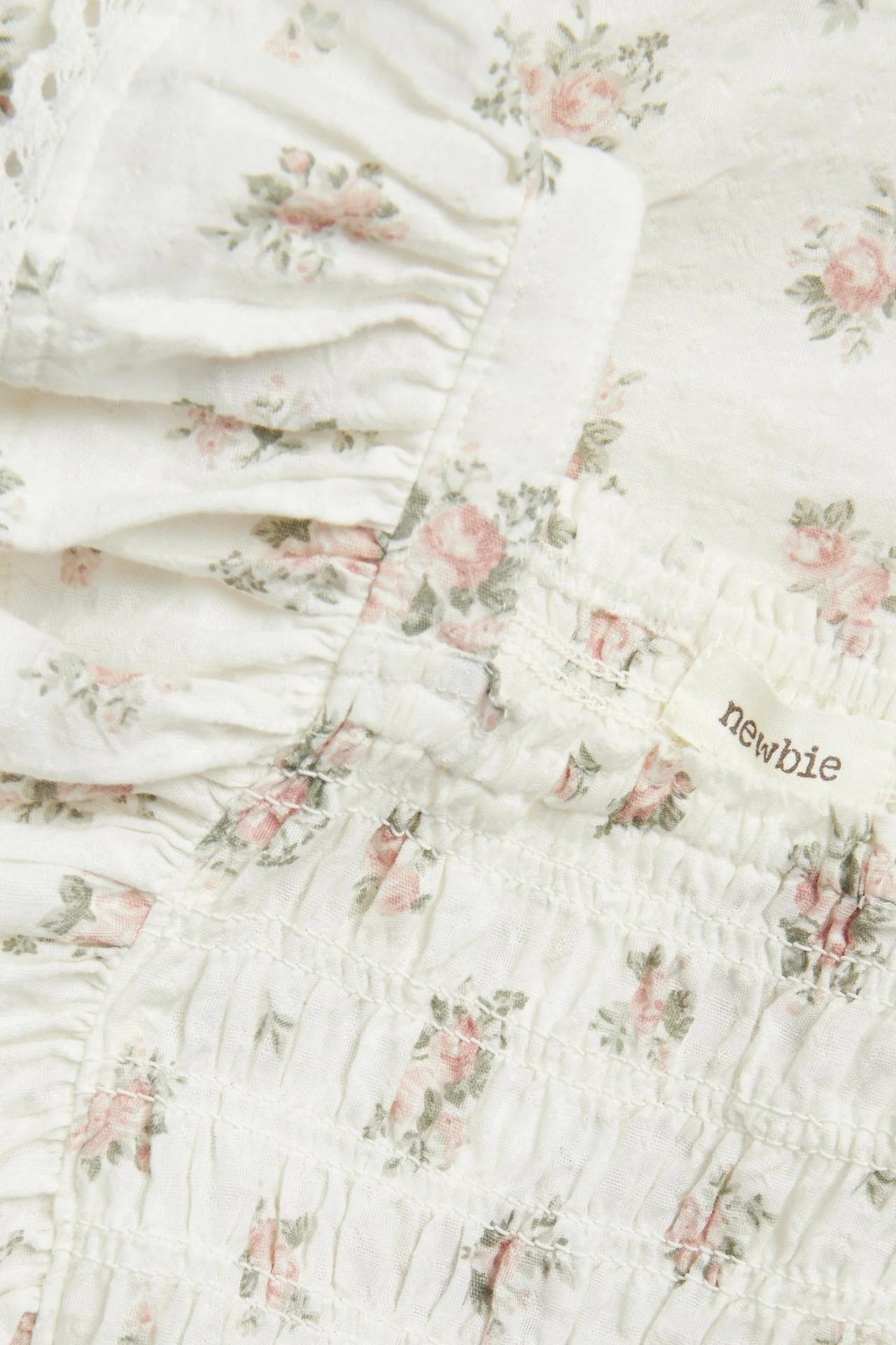 Kids floral jumpsuit with frills - Image 5