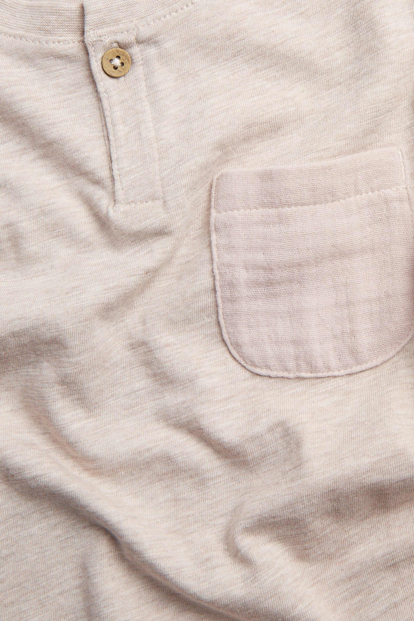 Baby & kids’ beige T-shirt in slub jersey with pocket - Image 4