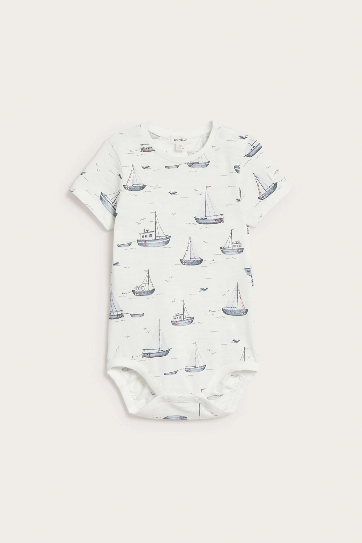 Baby bodysuit with sailing boats - Image 2