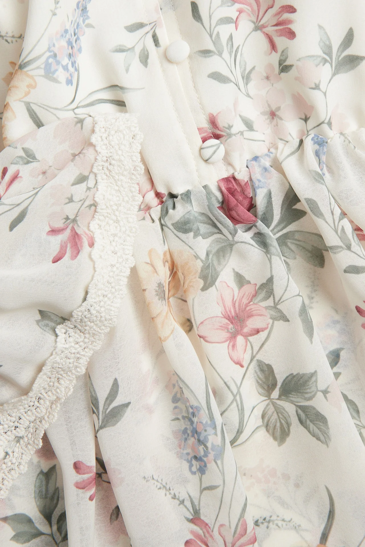 Women's floral chiffon dress - Image 8