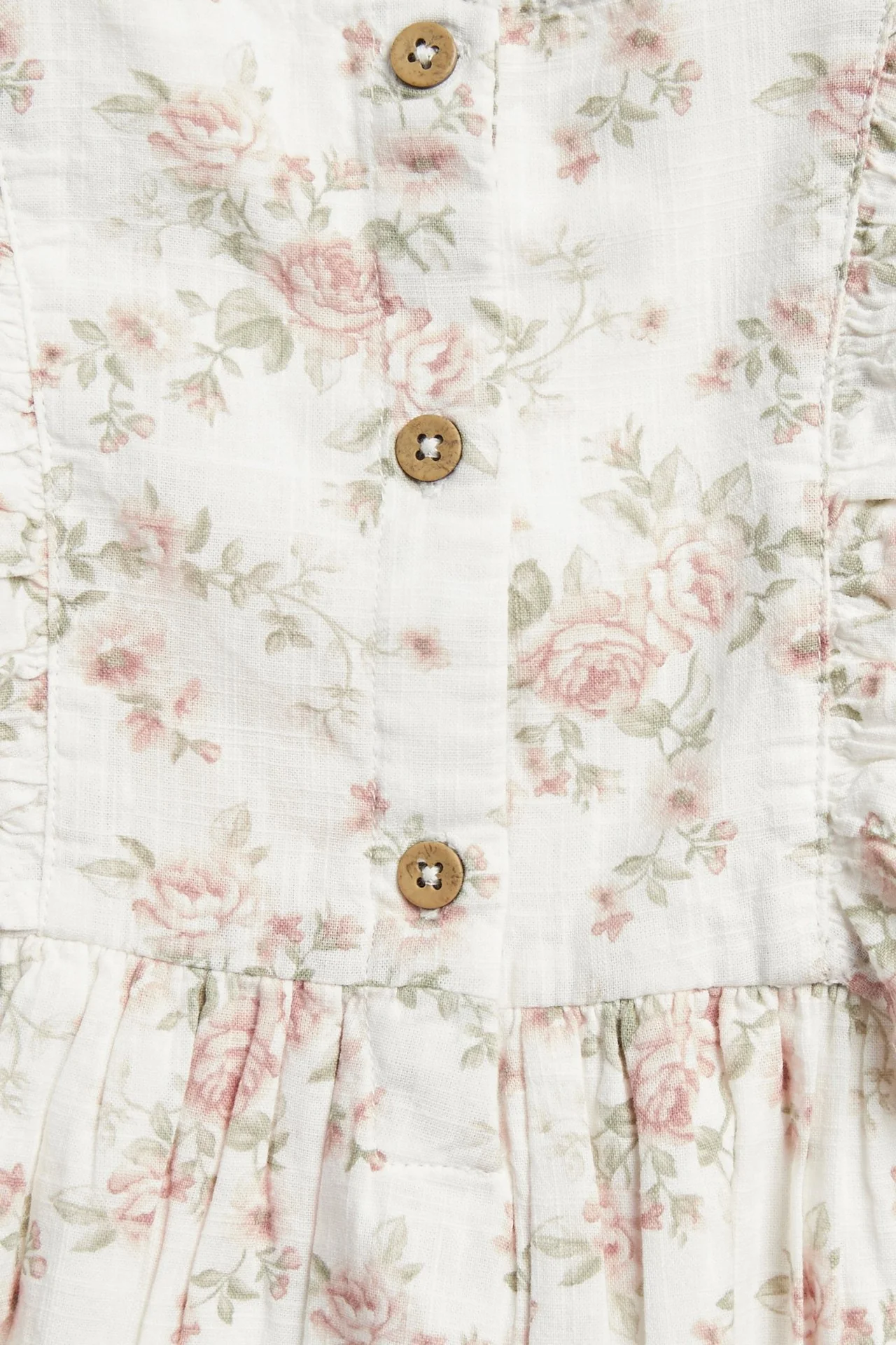 Baby floral frilled dress - Image 4
