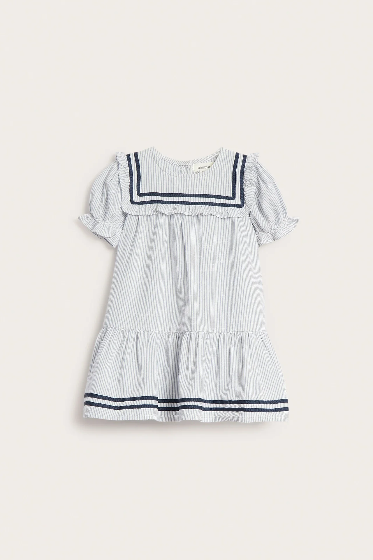 Baby short-sleeve striped dress - Image 2