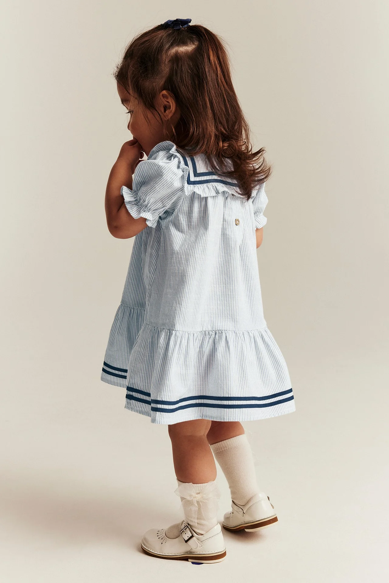 Baby short-sleeve striped dress - Image 3