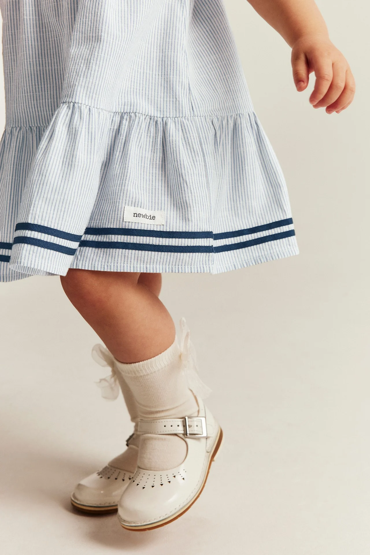 Baby short-sleeve striped dress - Image 5