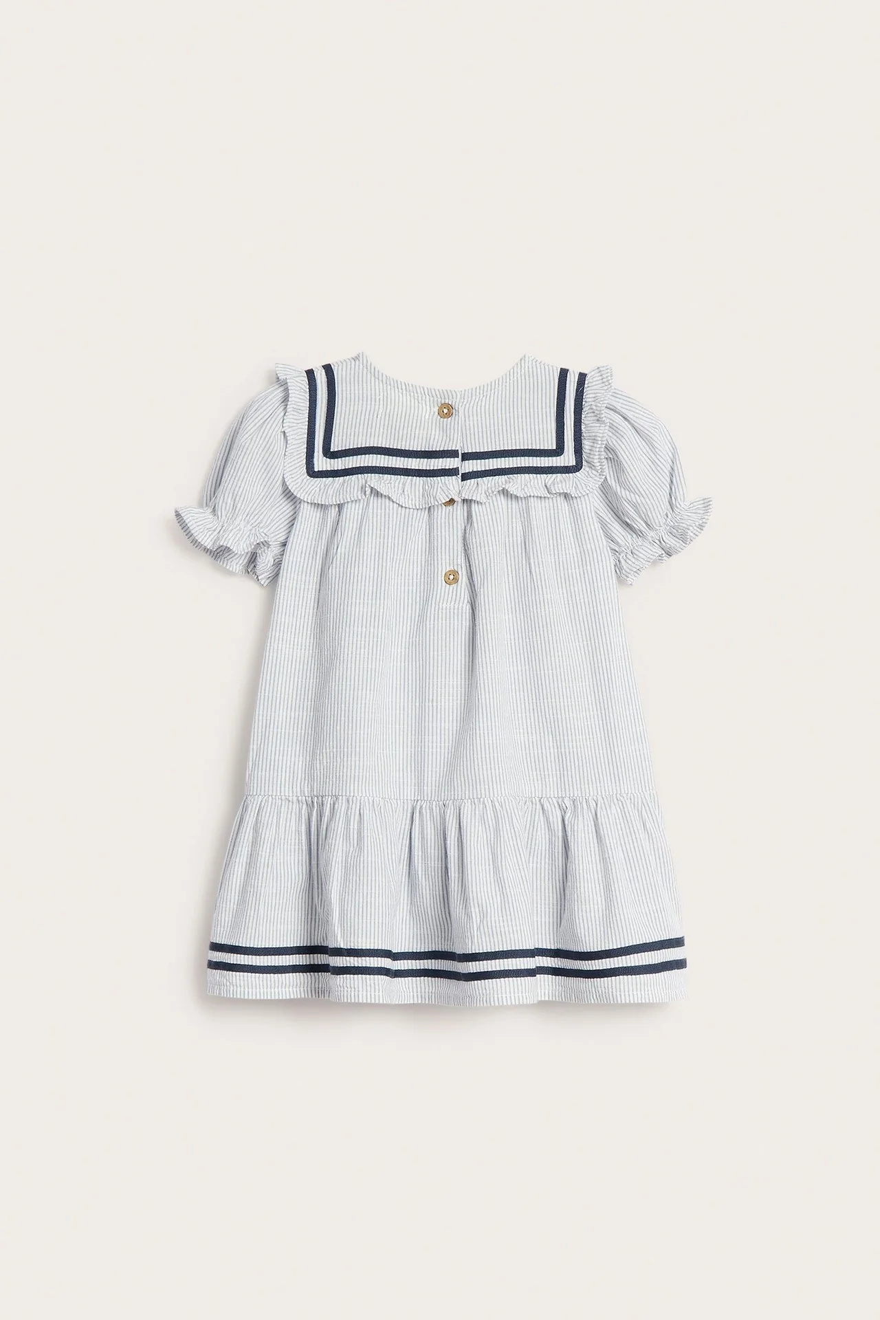 Baby short-sleeve striped dress - Image 8