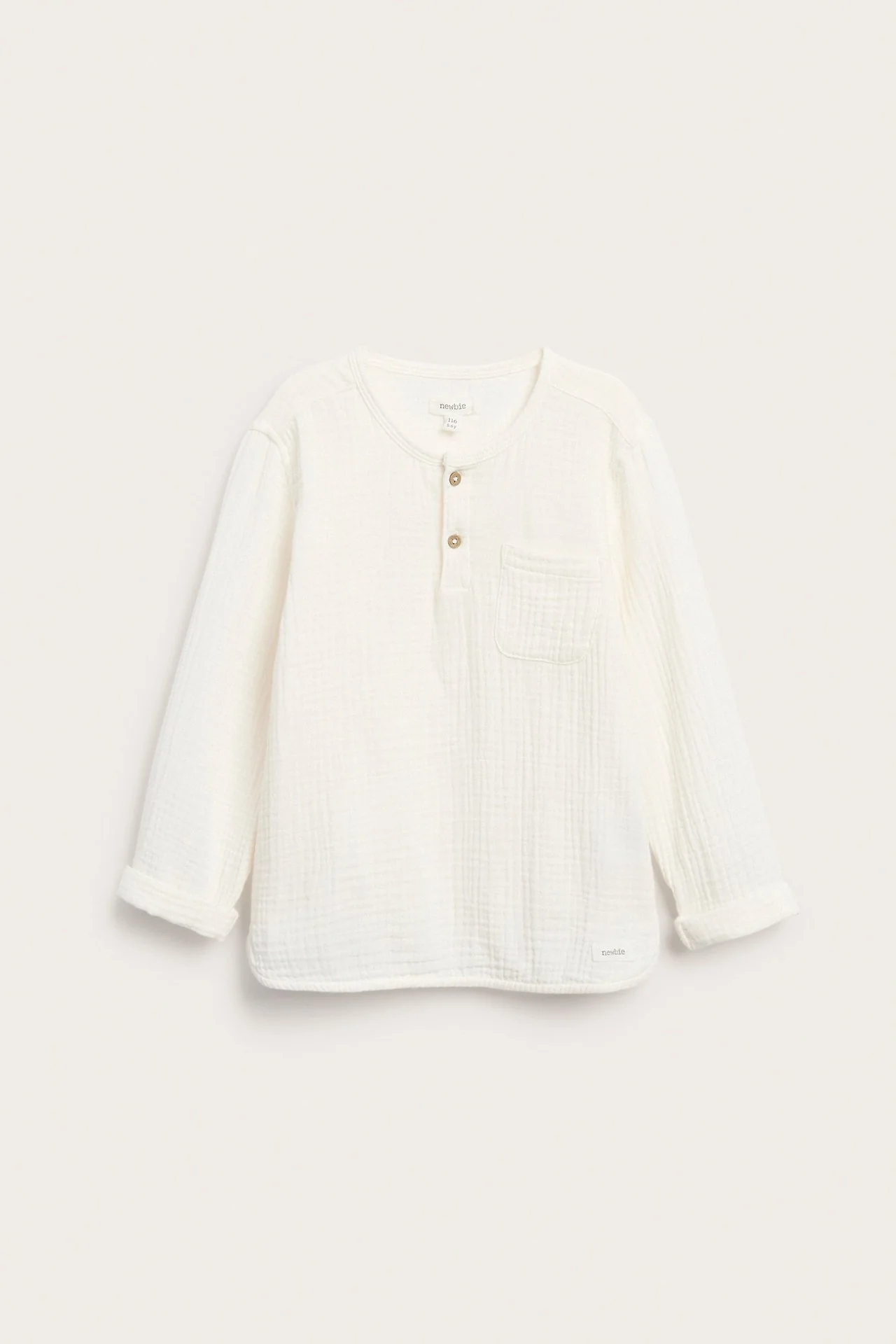 Kids long sleeve muslin top - Image 2
