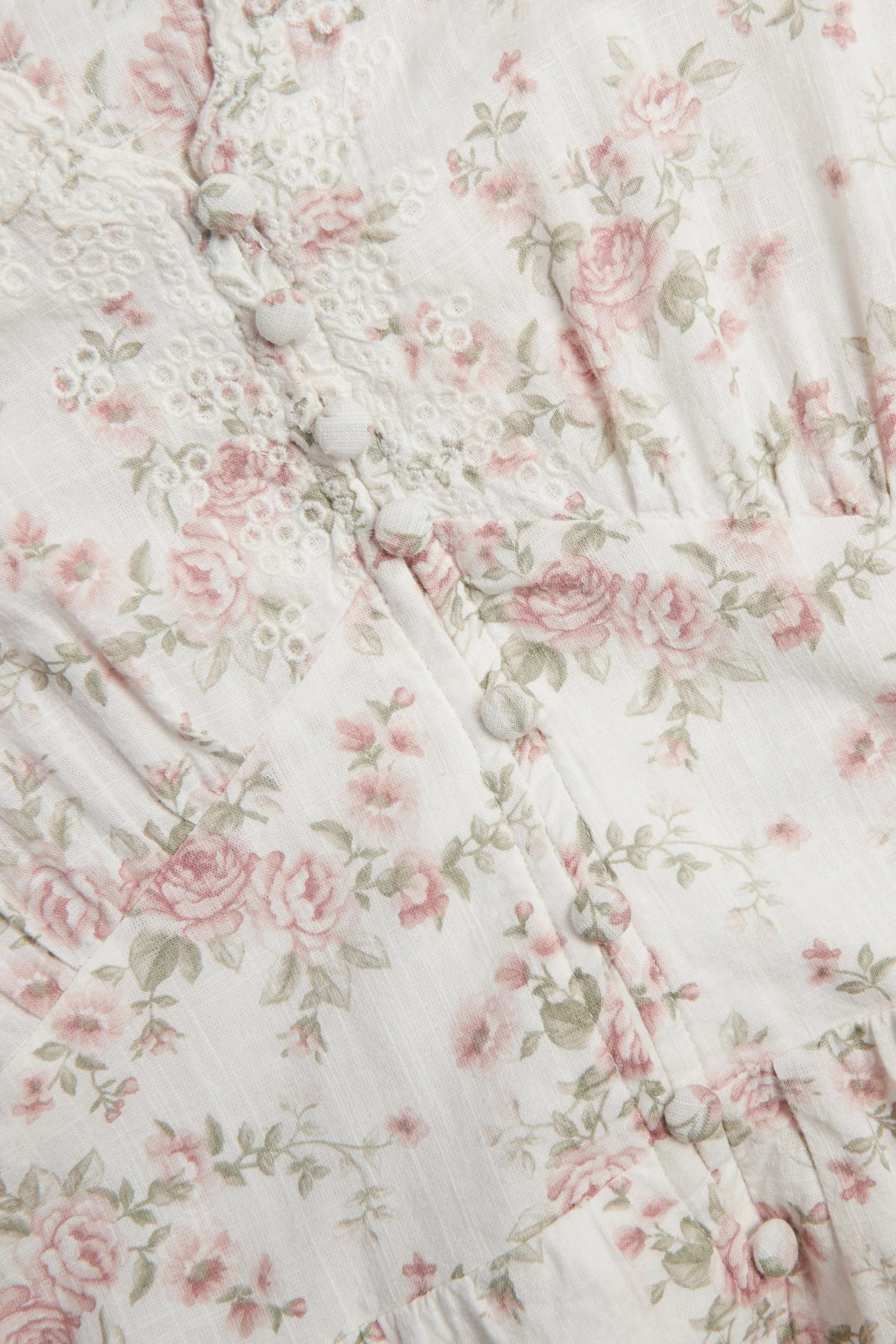 Women’s white floral dress - Image 2