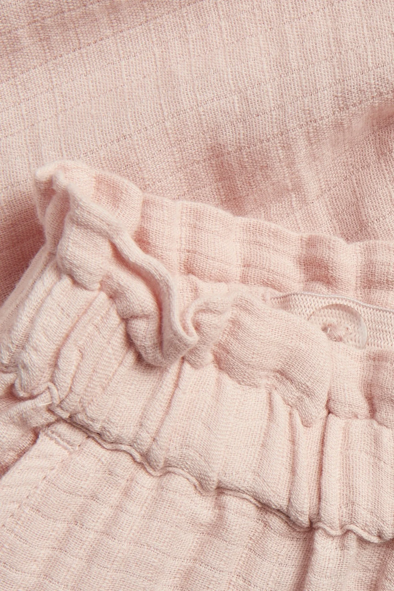 Kids pink trousers with embroidery - Image 4
