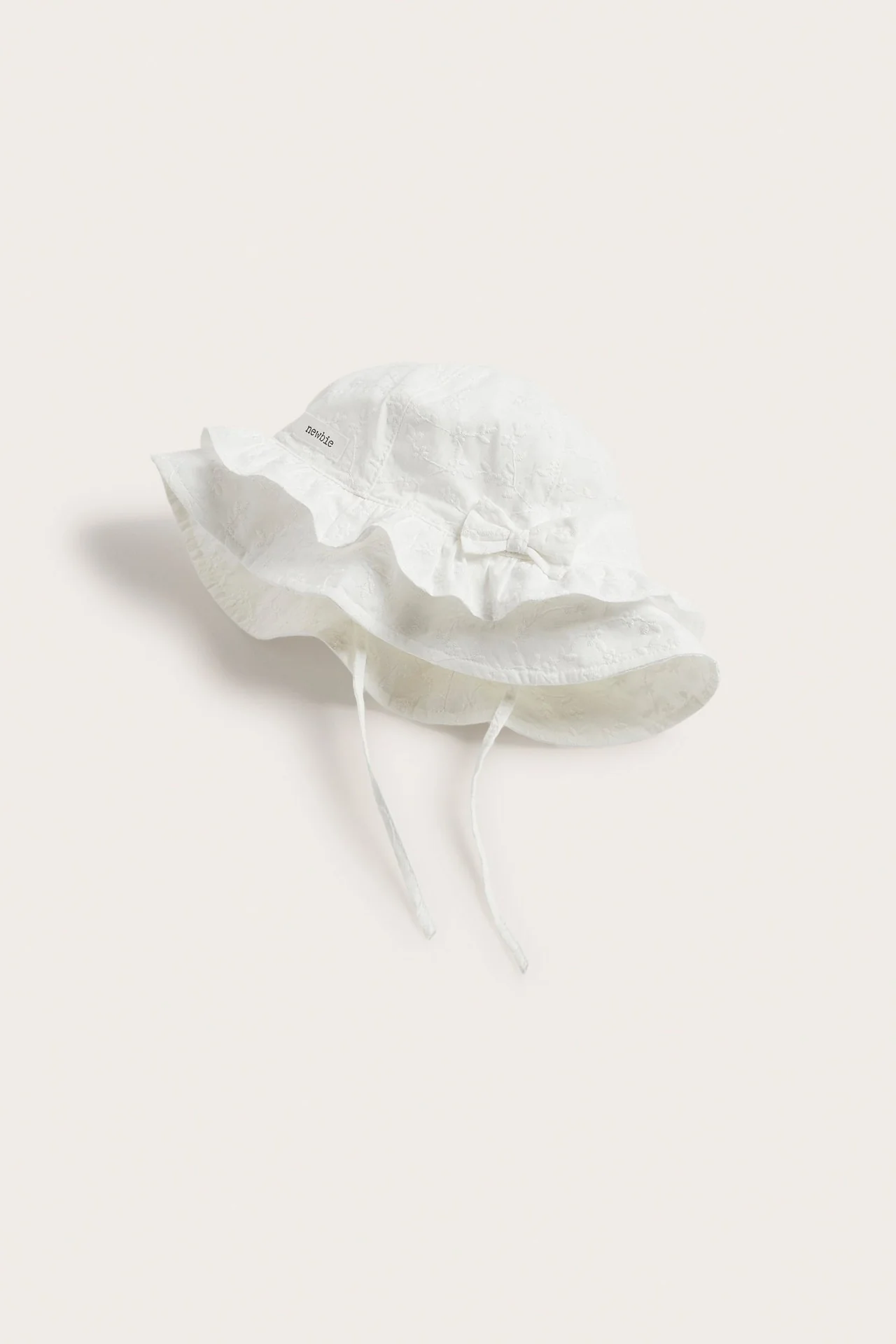 Baby & kids white embroidered sun hat