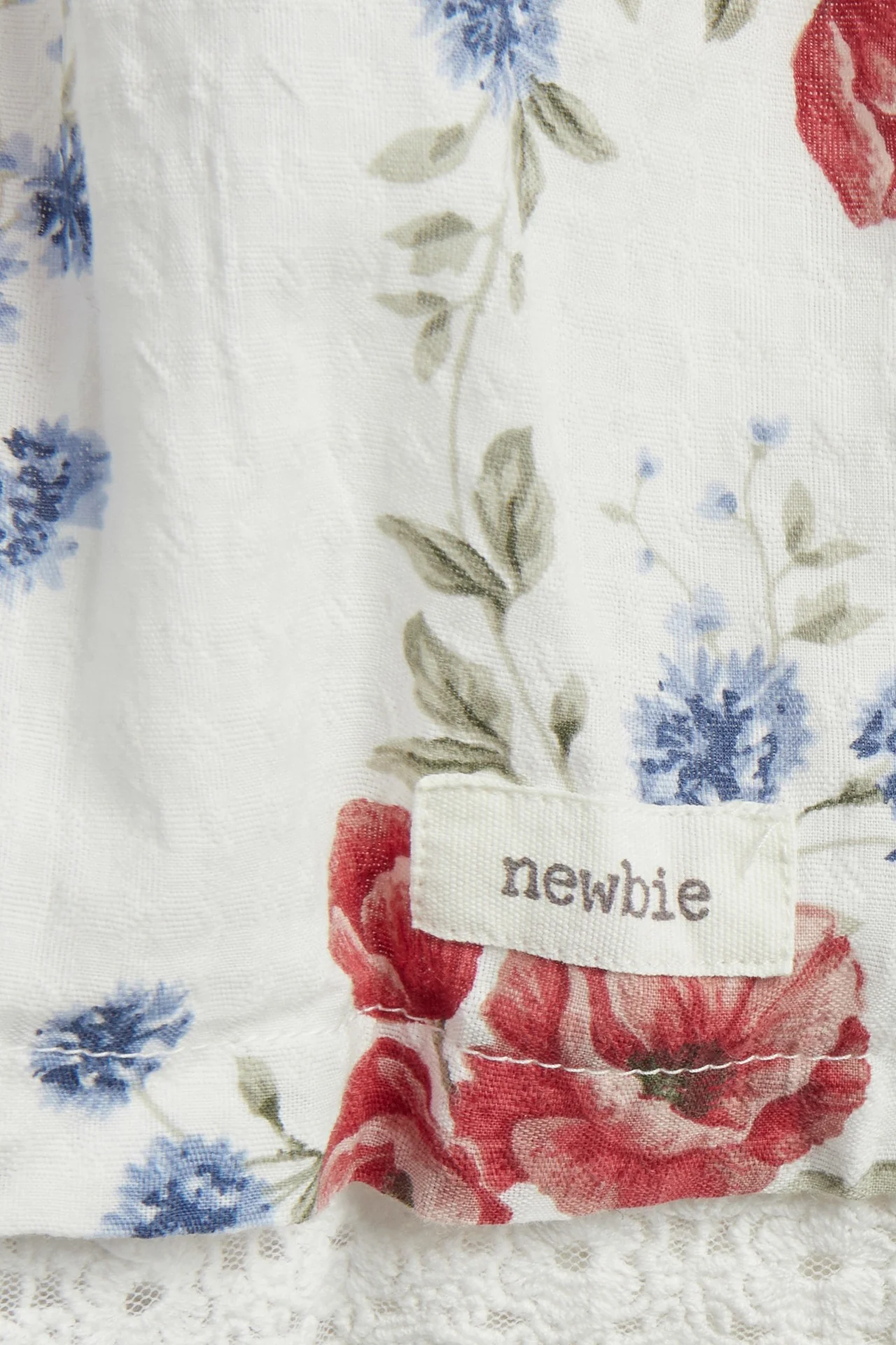 Baby white floral dress - Image 3